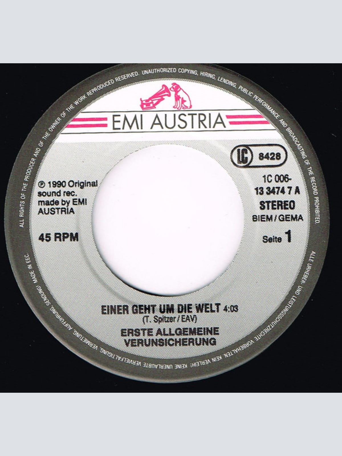 Vinyl / Verunsicherung EAV* - Einer Geht Um Die Welt...