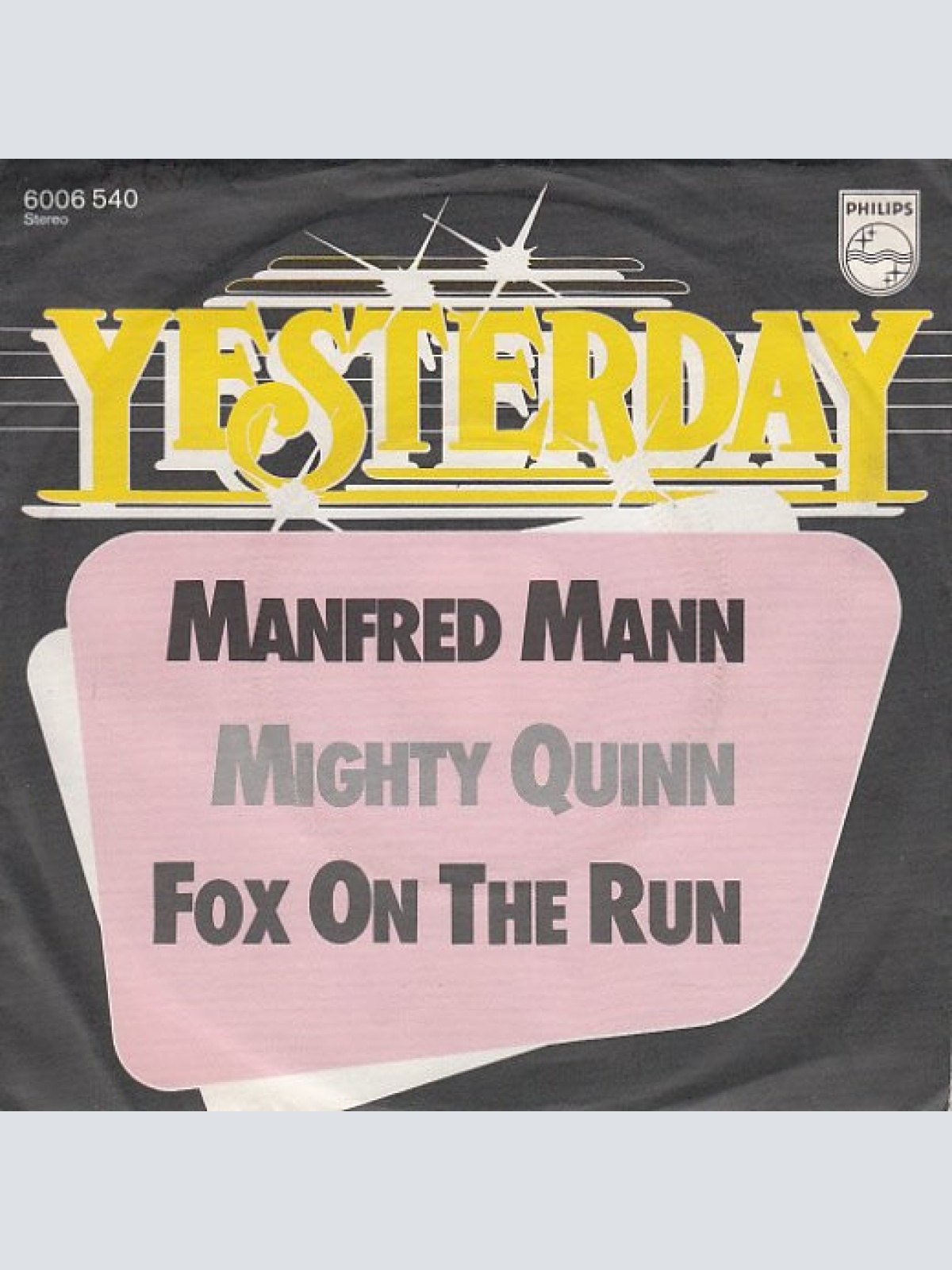 Vinyl / Manfred Mann - Mighty Quinn / Fox On The Run