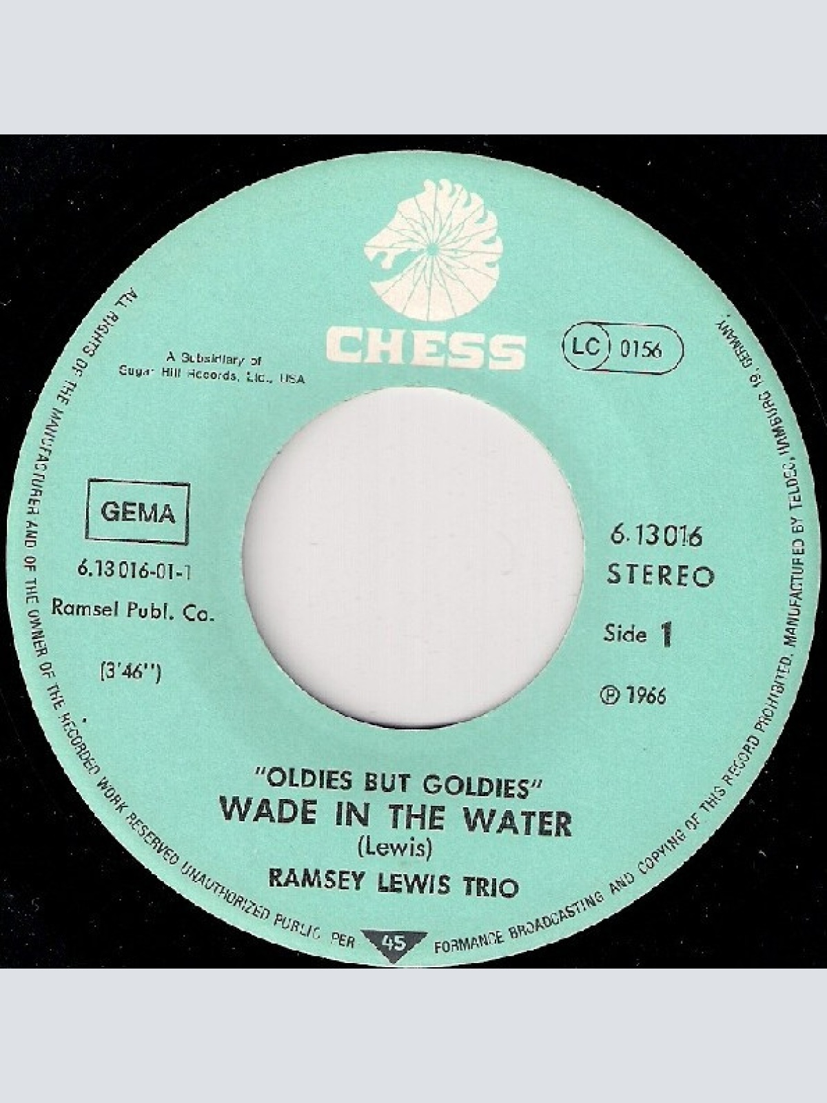 Vinyl / Ramsey Lewis Trio* / Billy Stewart - Wade In The Water / Summertime