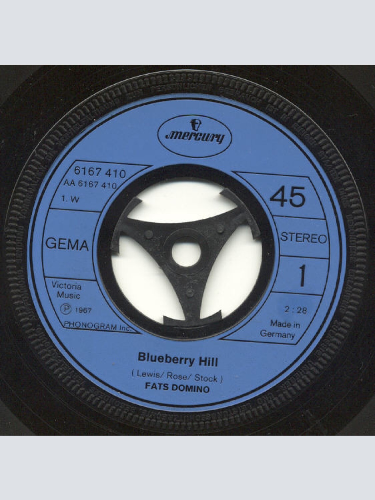 Vinyl / Fats Domino - Blueberry Hill / Walking To New Orleans