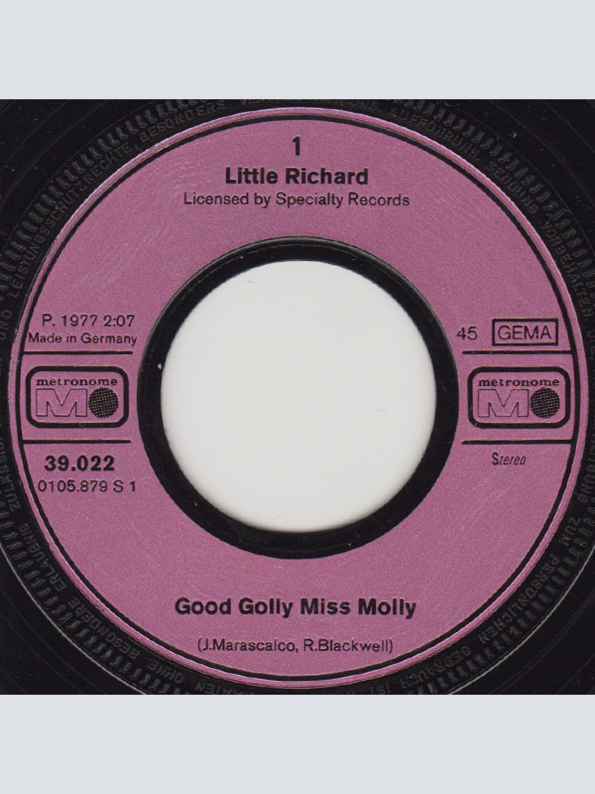 Vinyl / Little Richard - Good Golly Miss Molly / Keep-A-Knockin'