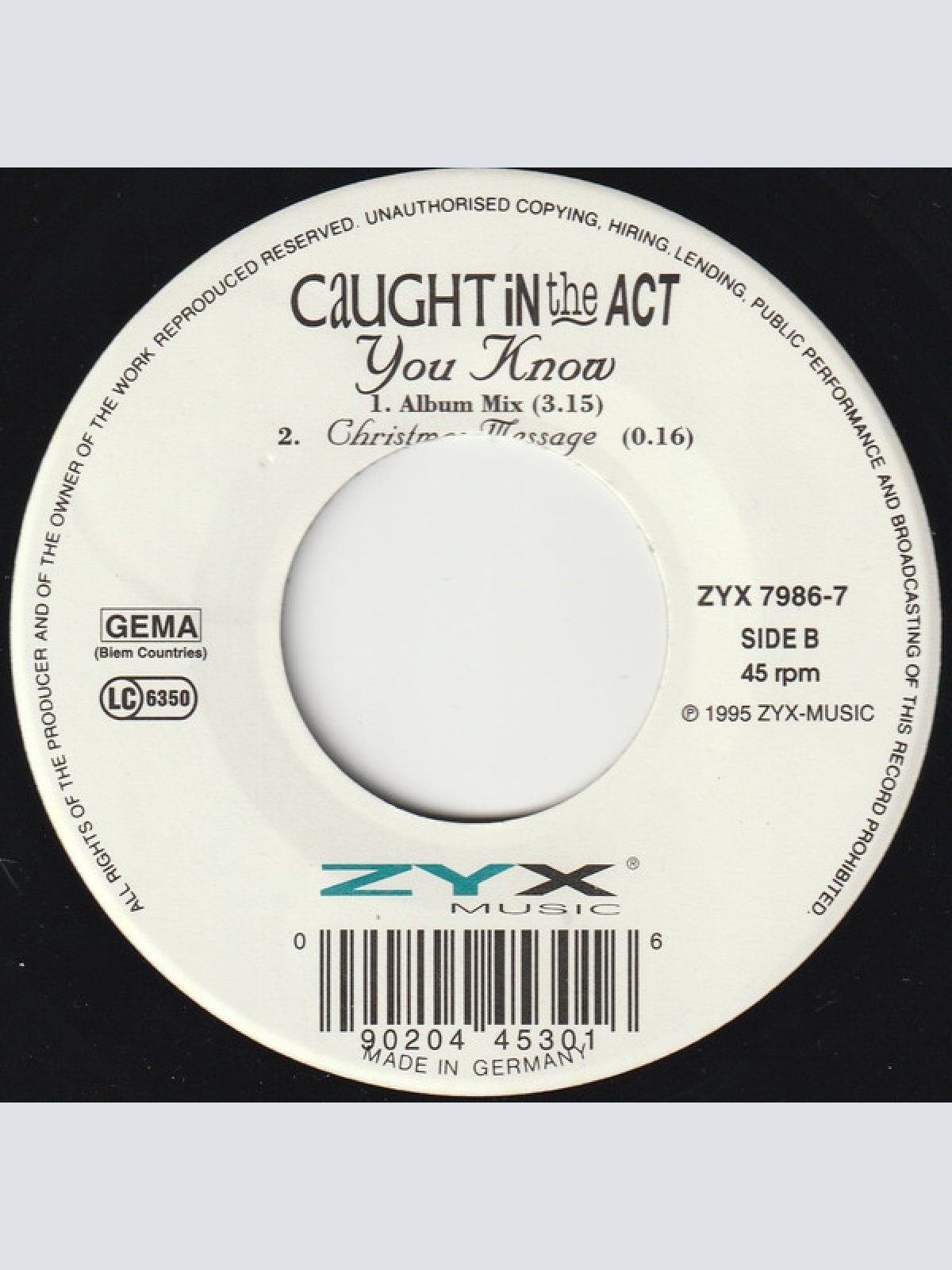 Vinyl / Caught In The Act (2) - You Know