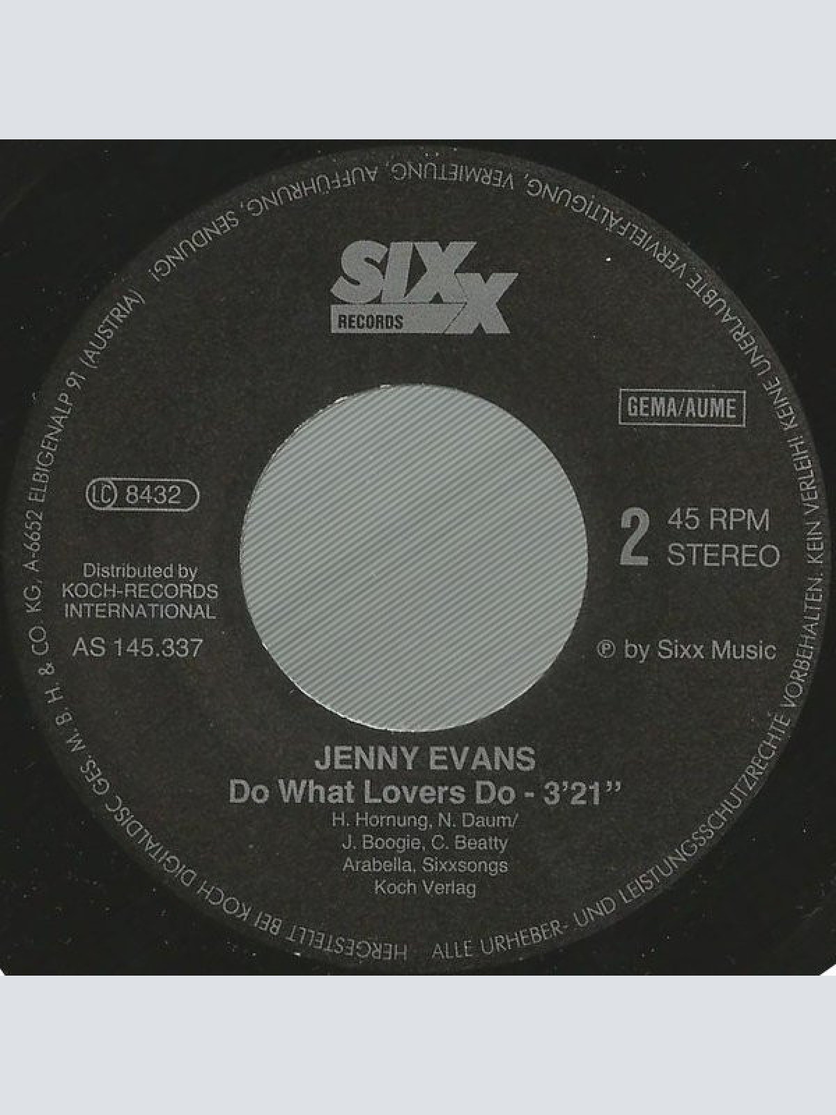 Vinyl / Jenny Evans (4) - Ode To Billy Joe