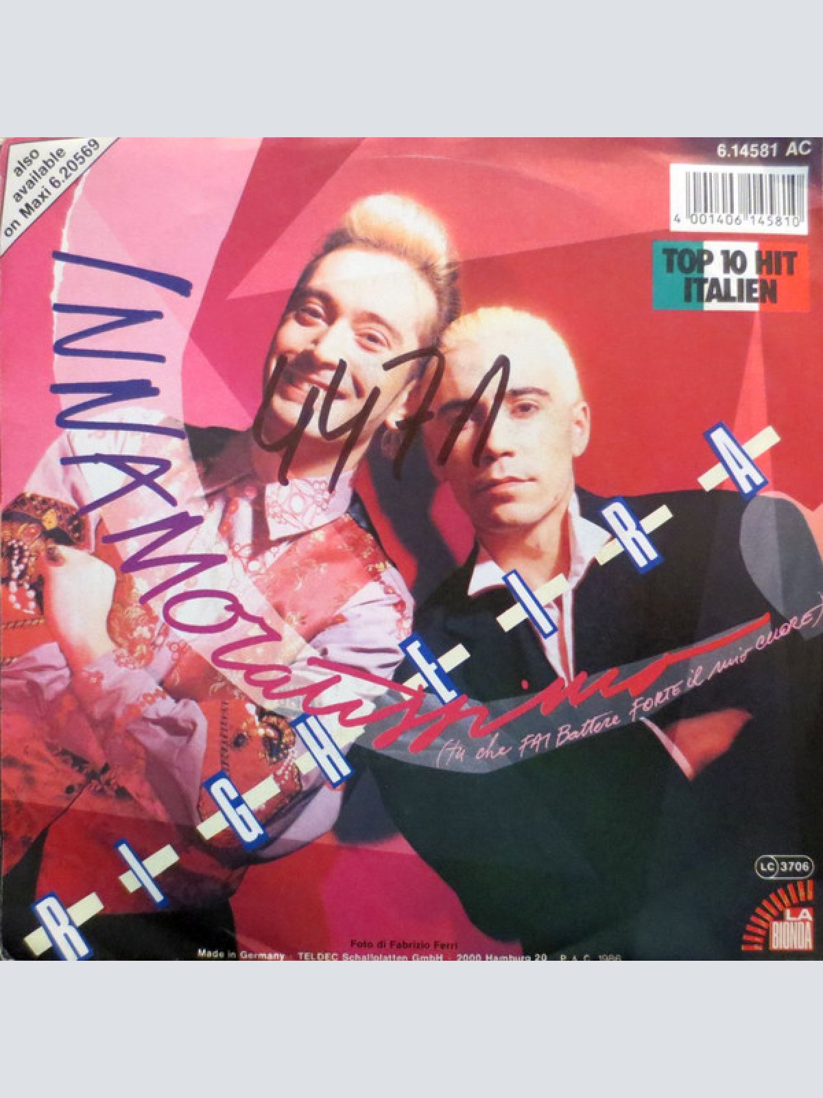 Vinyl / Righeira - Innamoratissimo (Tu Che Fai Battere Forte Il Mio Cuore)