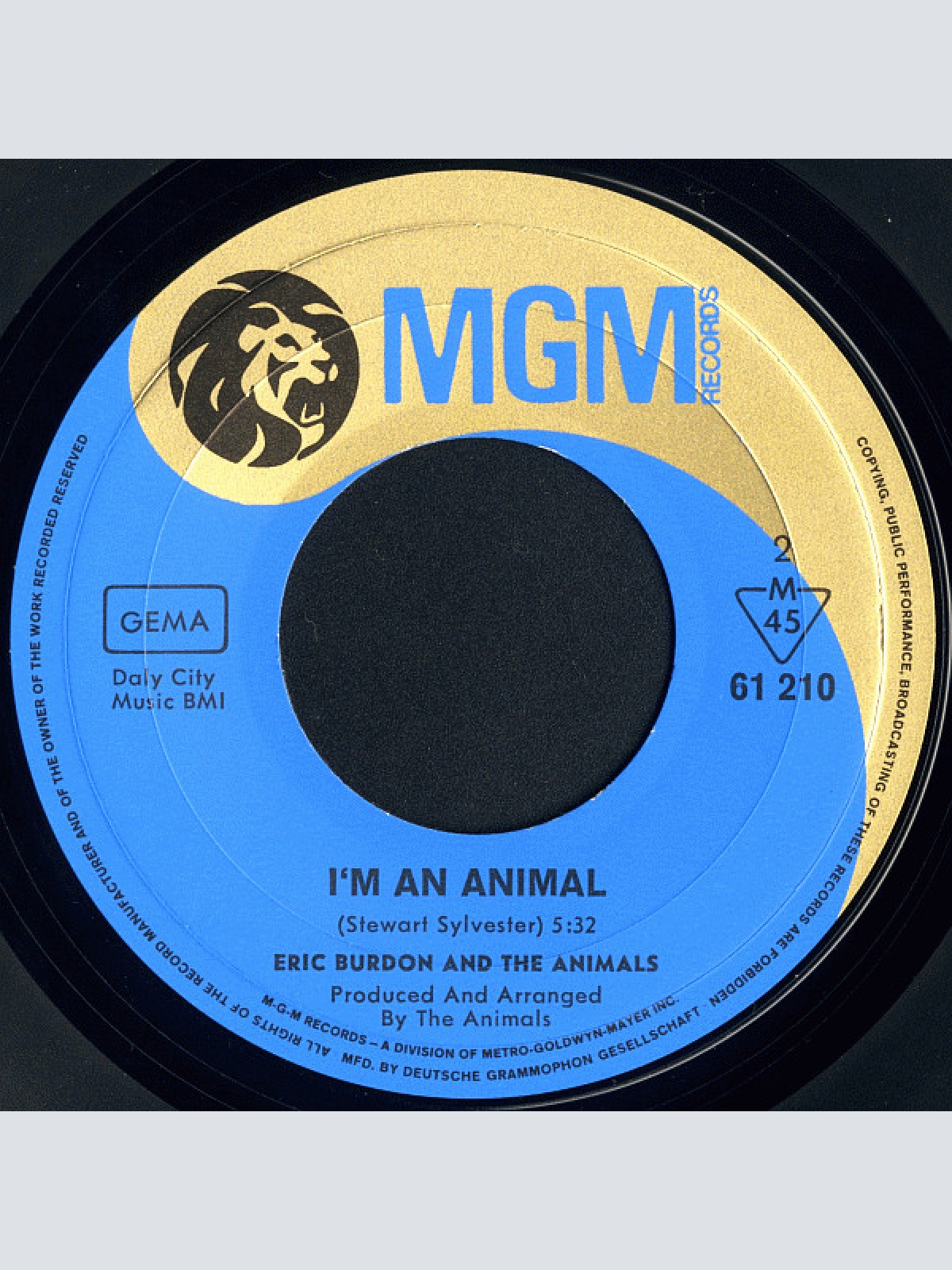 Vinyl / Eric Burdon And The Animals* - Ring Of Fire / I'm An Animal