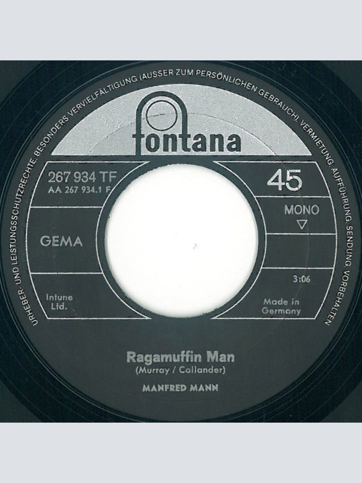 Vinyl / Manfred Mann - Ragamuffin Man