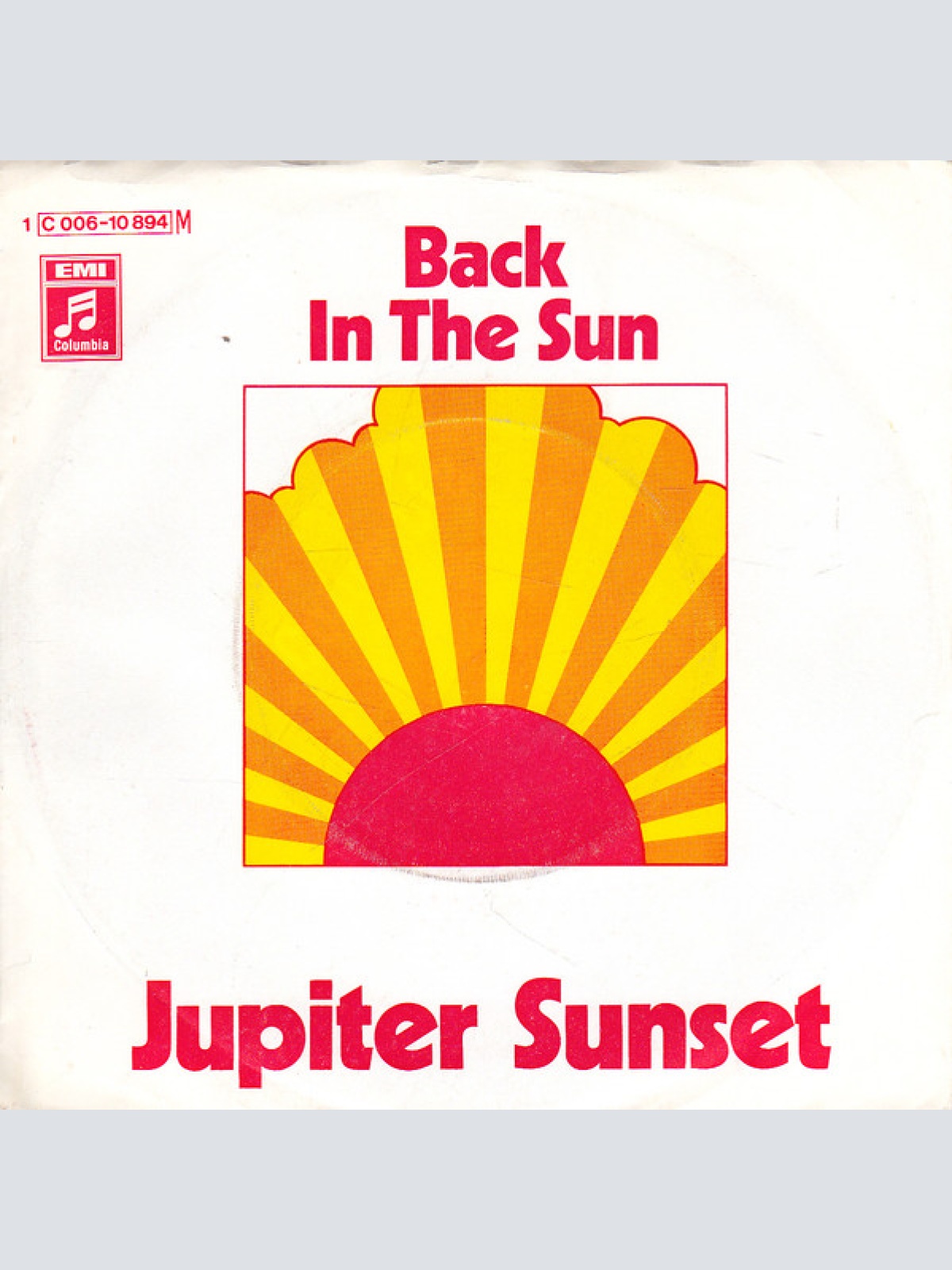 Vinyl / Jupiter Sunset - Back In The Sun