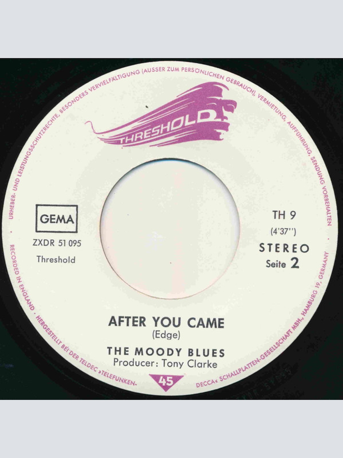 Vinyl / The Moody Blues - Isn't Life Strange / After You Came