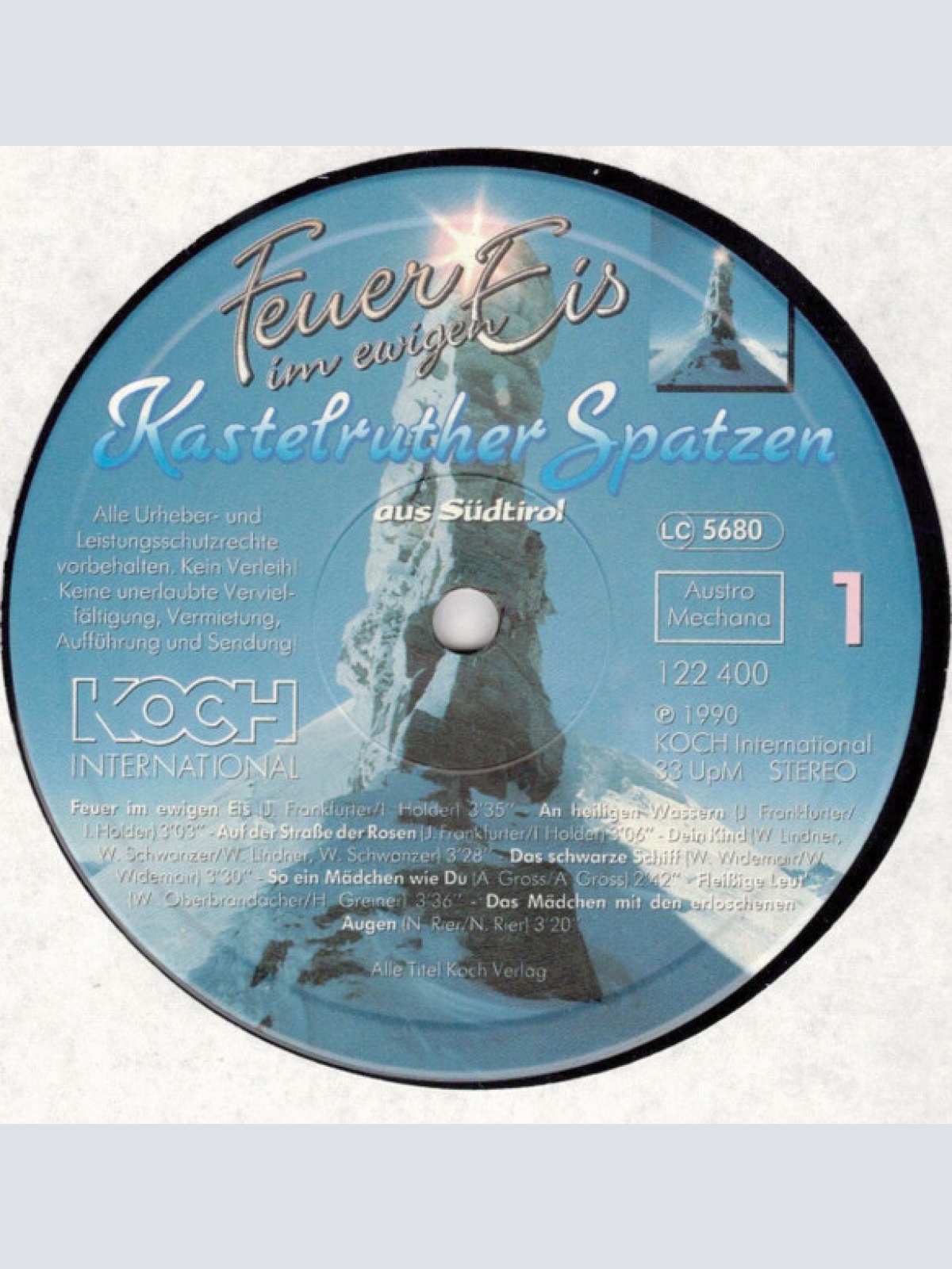 Vinyl / Kastelruther Spatzen - Feuer Im Ewigen Eis