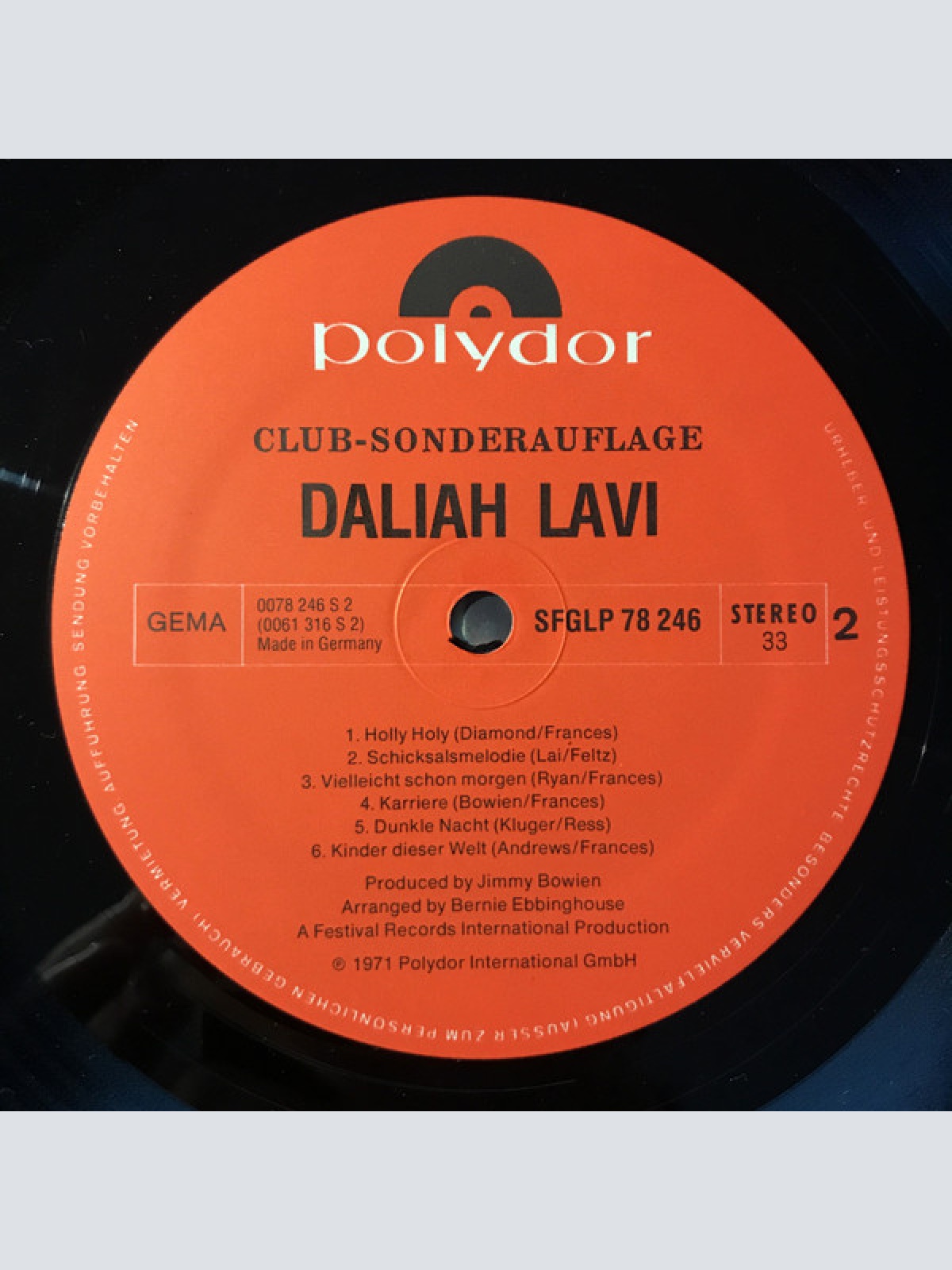 Vinyl / Daliah Lavi - Daliah Lavi