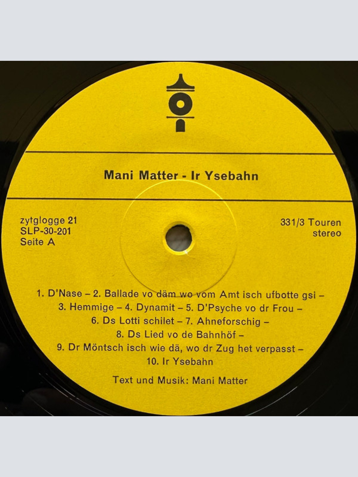 Vinyl / Mani Matter - Ir Ysebahn