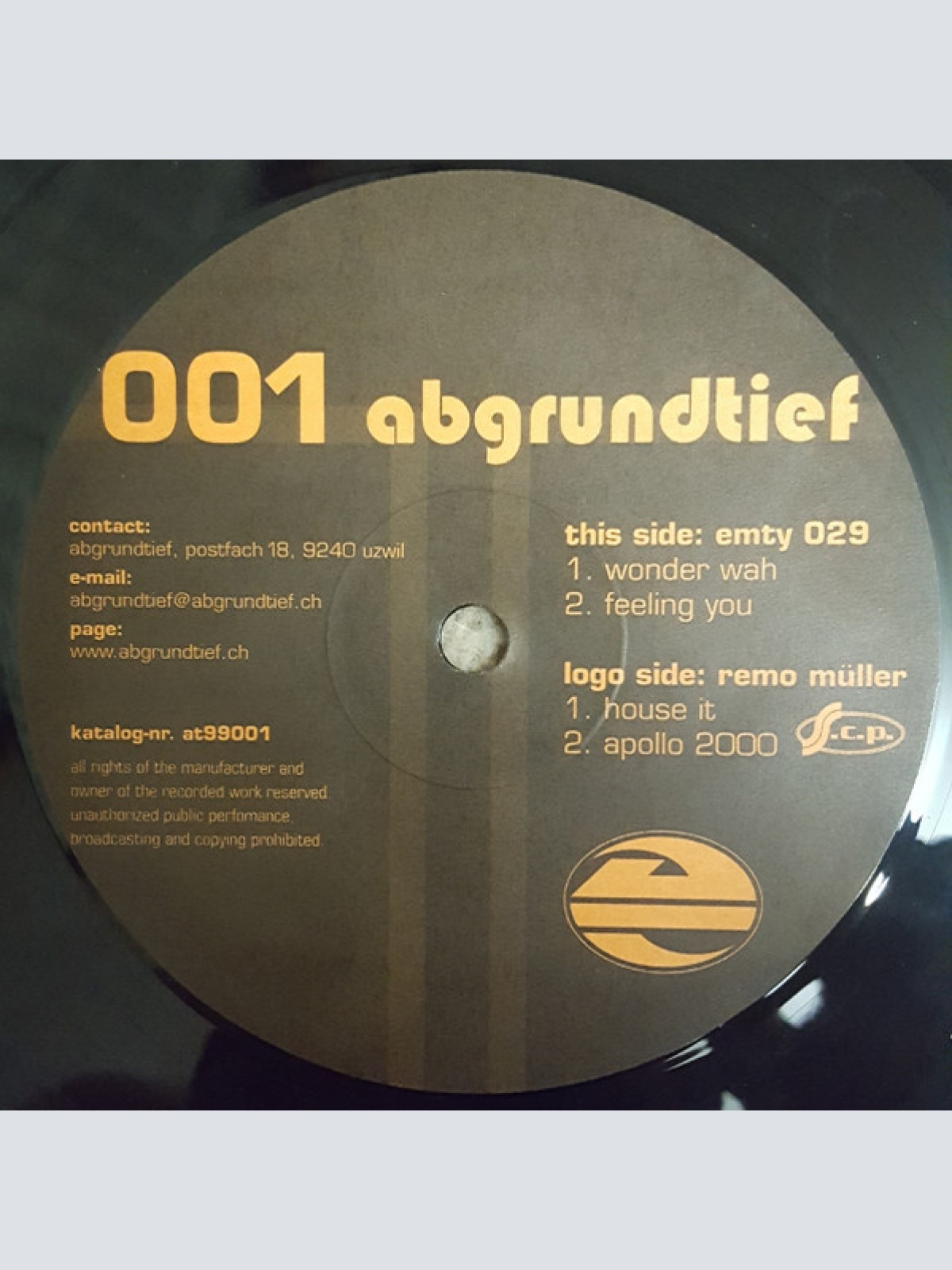 Vinyl / Emty 029* / Remo Müller - Abgrundtief 001