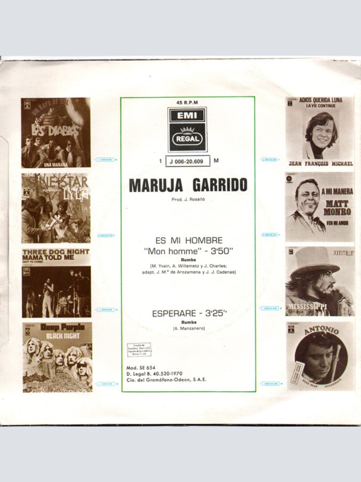 Vinyl / Maruja Garrido - Es Mi Hombre