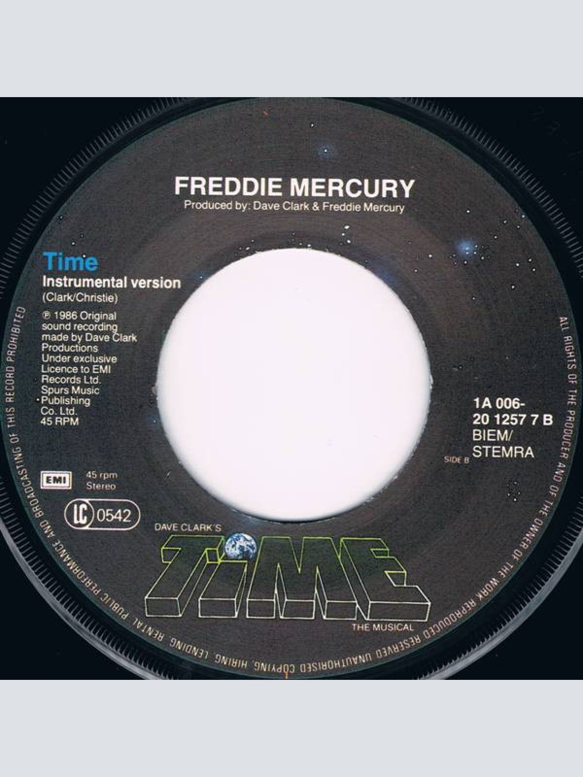 Vinyl / Freddie Mercury - Time