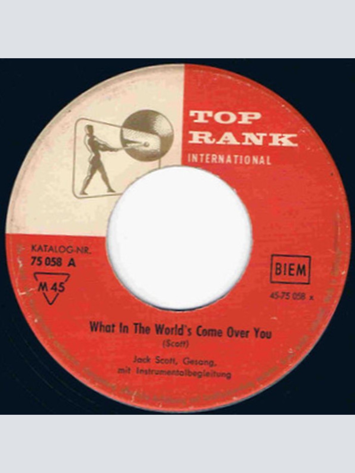 Vinyl / Jack Scott - What In The World's Come Over You / Baby, Baby