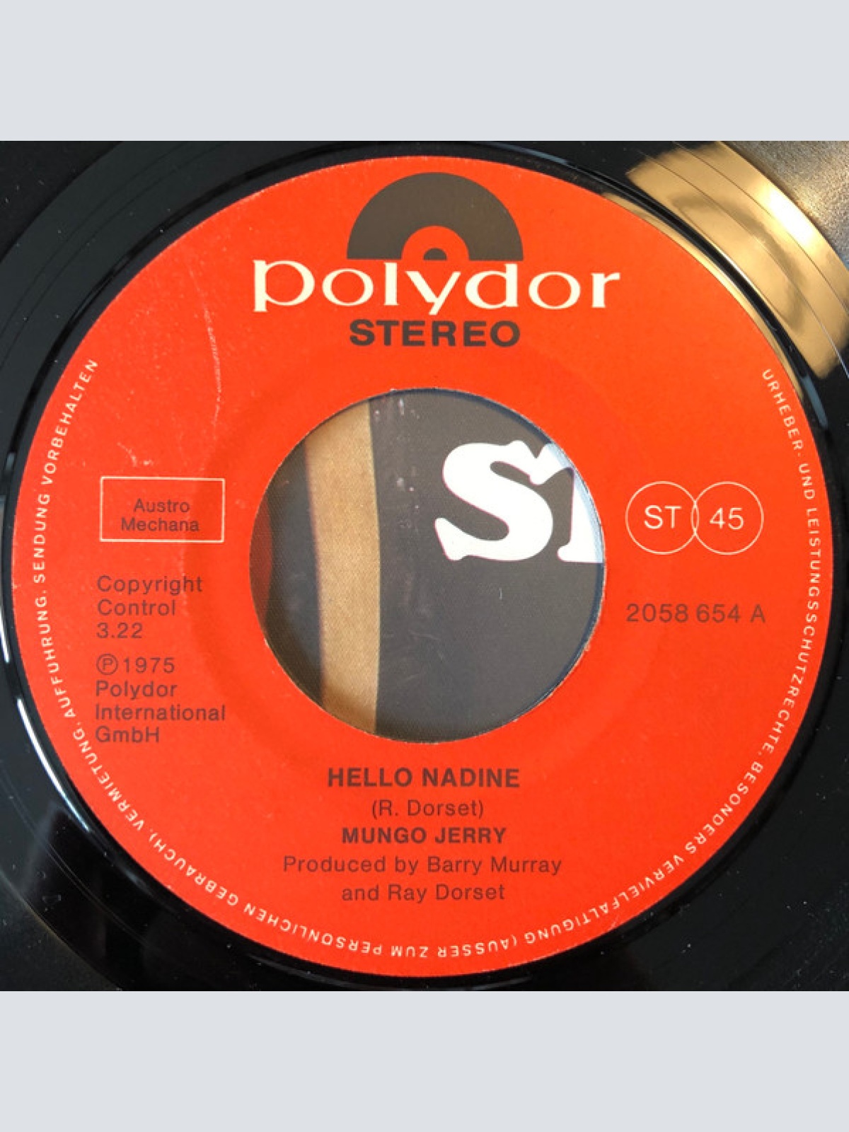 Vinyl / Mungo Jerry - Hello Nadine