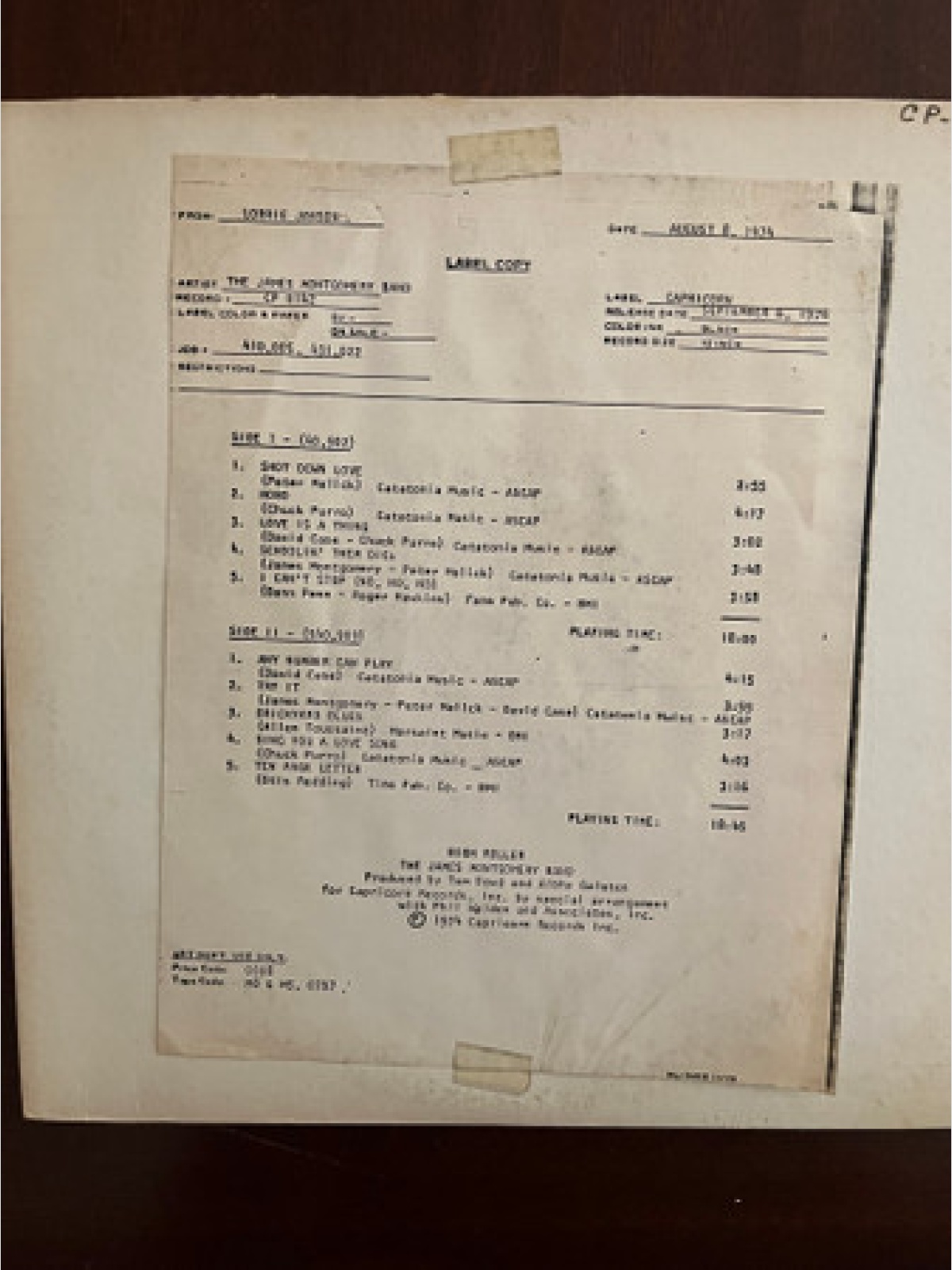 Vinyl / James Montgomery Band - High Roller