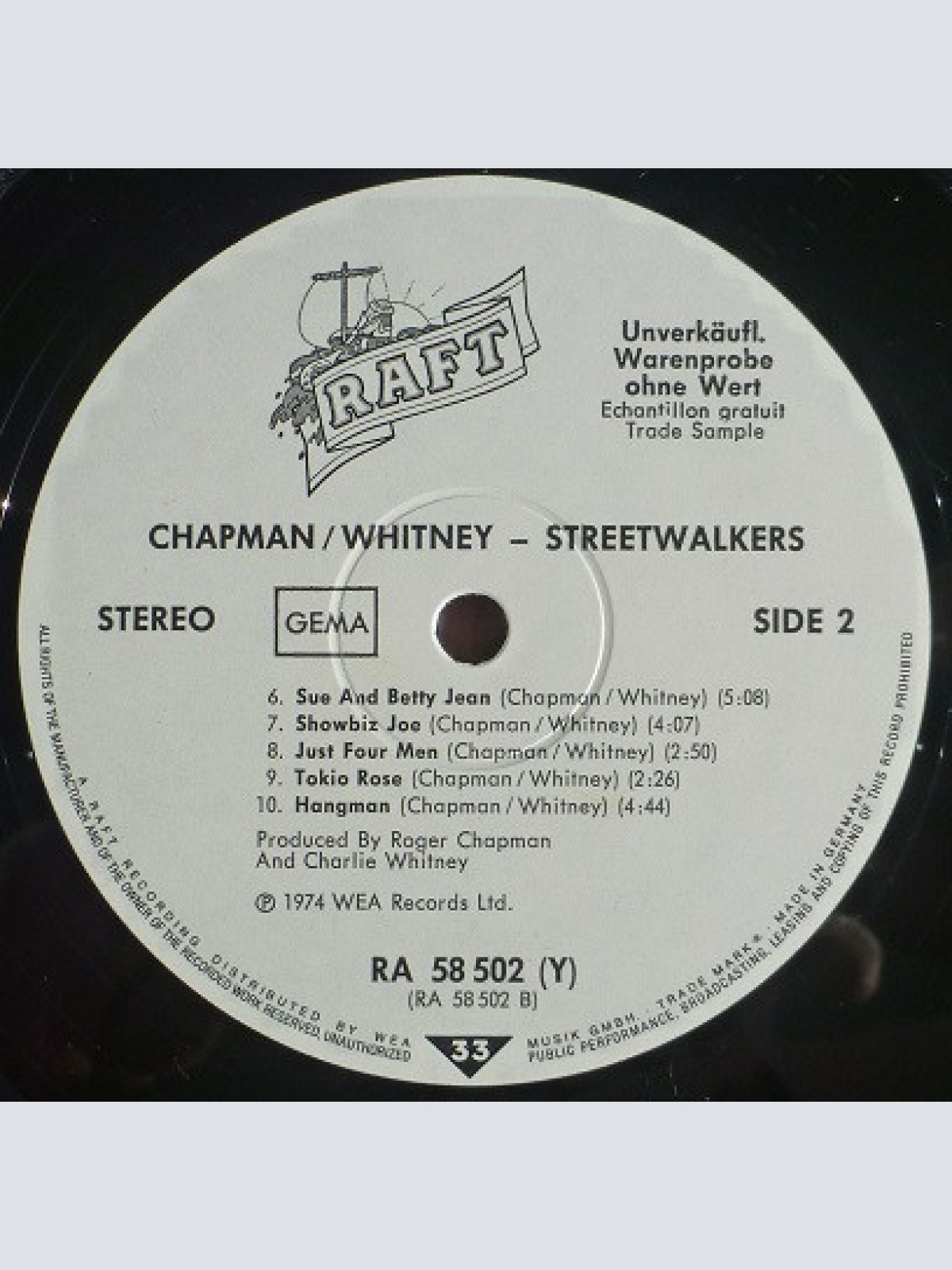 Vinyl / Chapman-Whitney - Streetwalkers