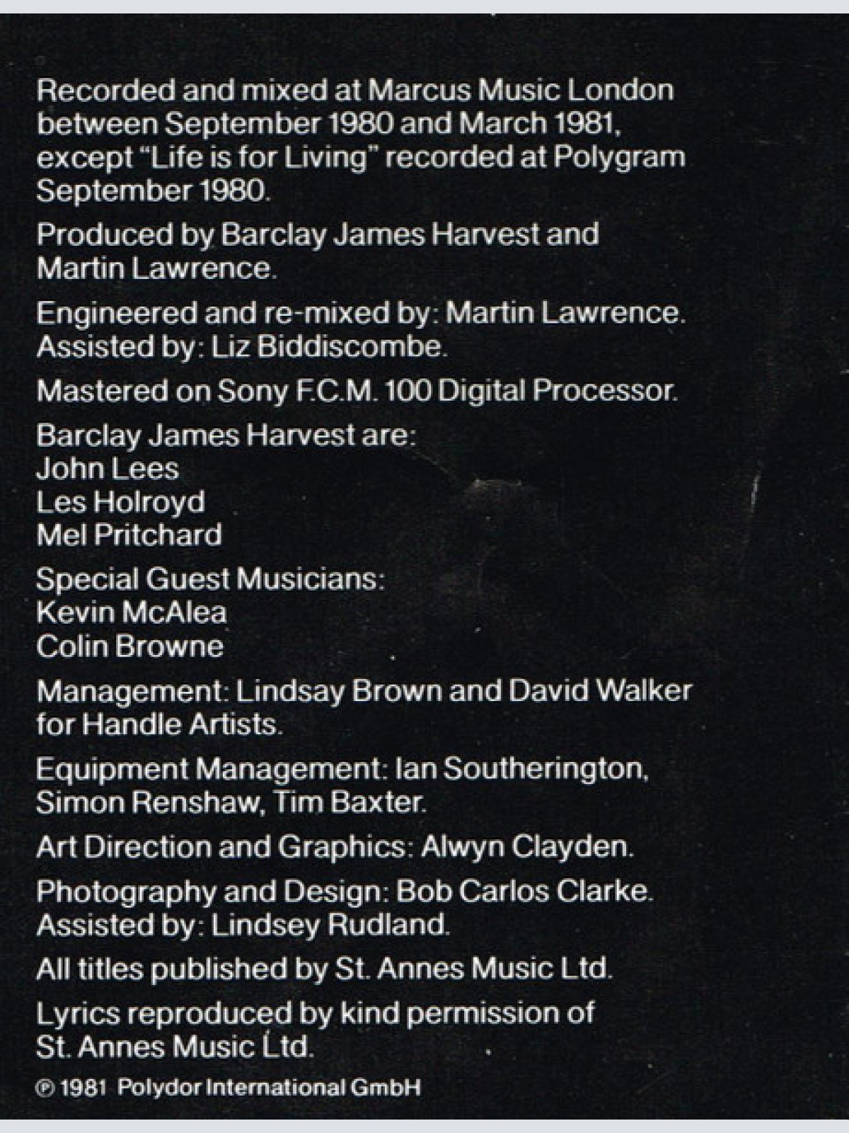 Vinyl / Barclay James Harvest - Turn Of The Tide