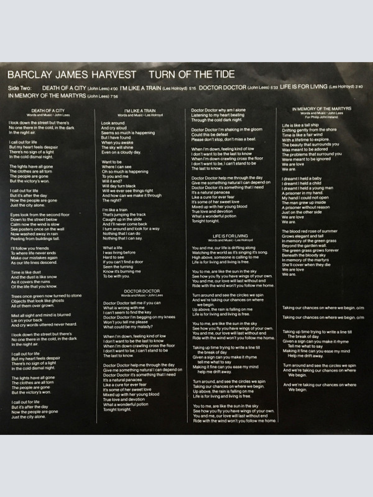 Vinyl / Barclay James Harvest - Turn Of The Tide