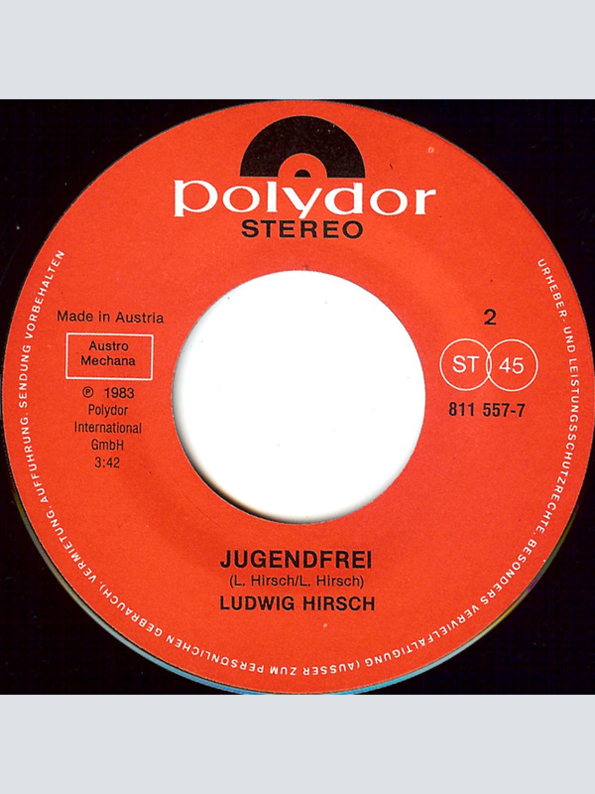 Vinyl / Ludwig Hirsch - Gel', Du Magst Mi