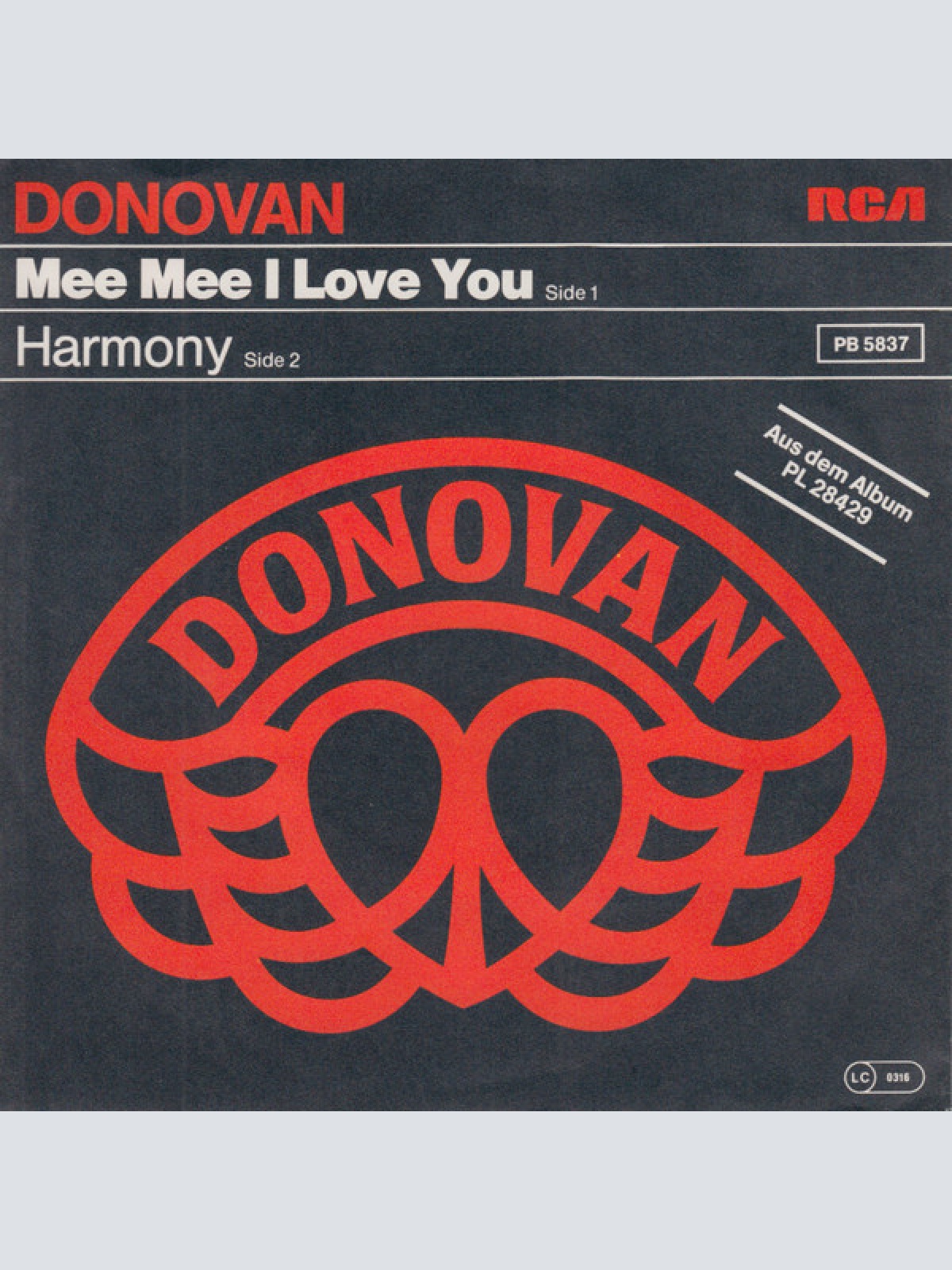 Vinyl / Donovan - Mee Mee I Love You
