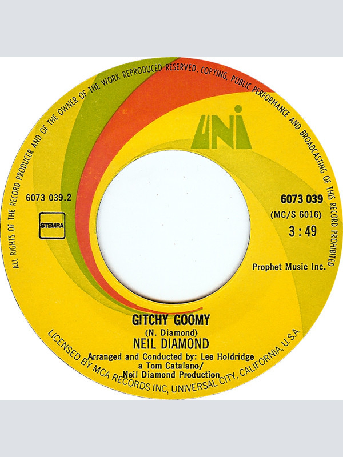 Vinyl / Neil Diamond - Song Sung Blue