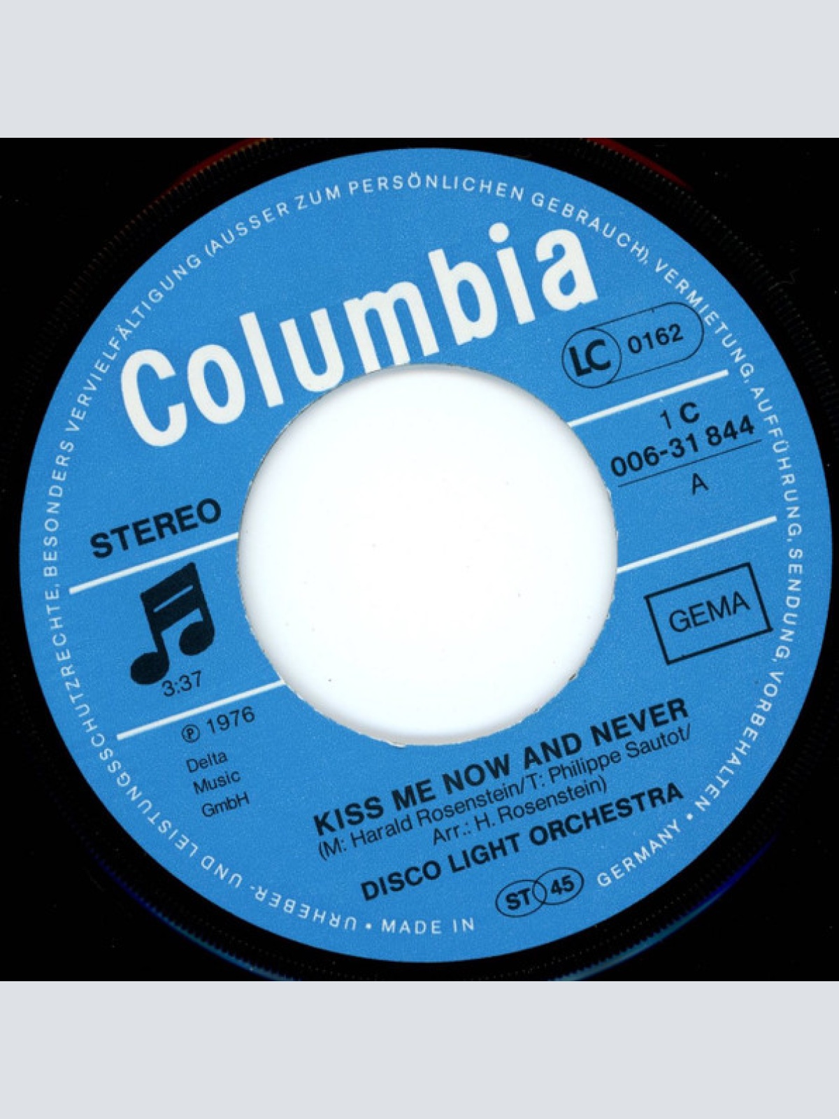 Vinyl / Disco Light Orchestra - Kiss Me Now And Never
