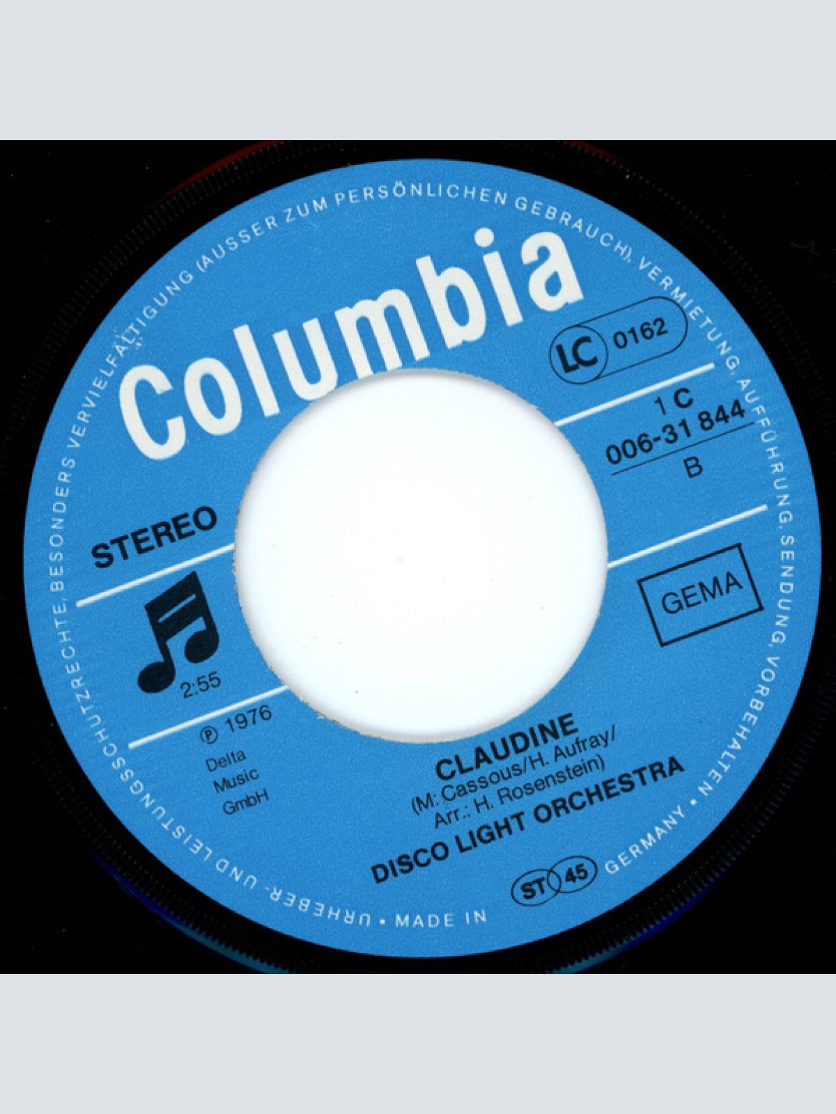 Vinyl / Disco Light Orchestra - Kiss Me Now And Never