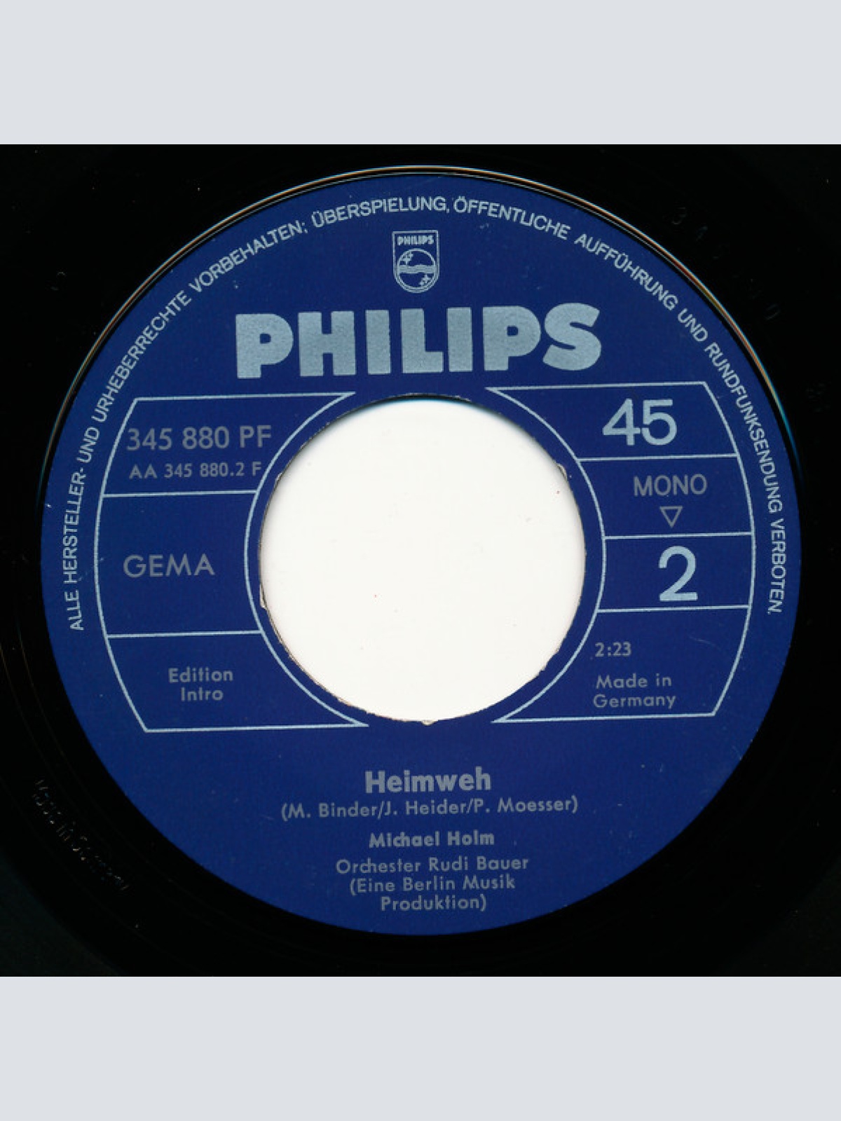 Vinyl / Michael Holm - Ich Kann Dich Nicht Vergessen / Heimweh