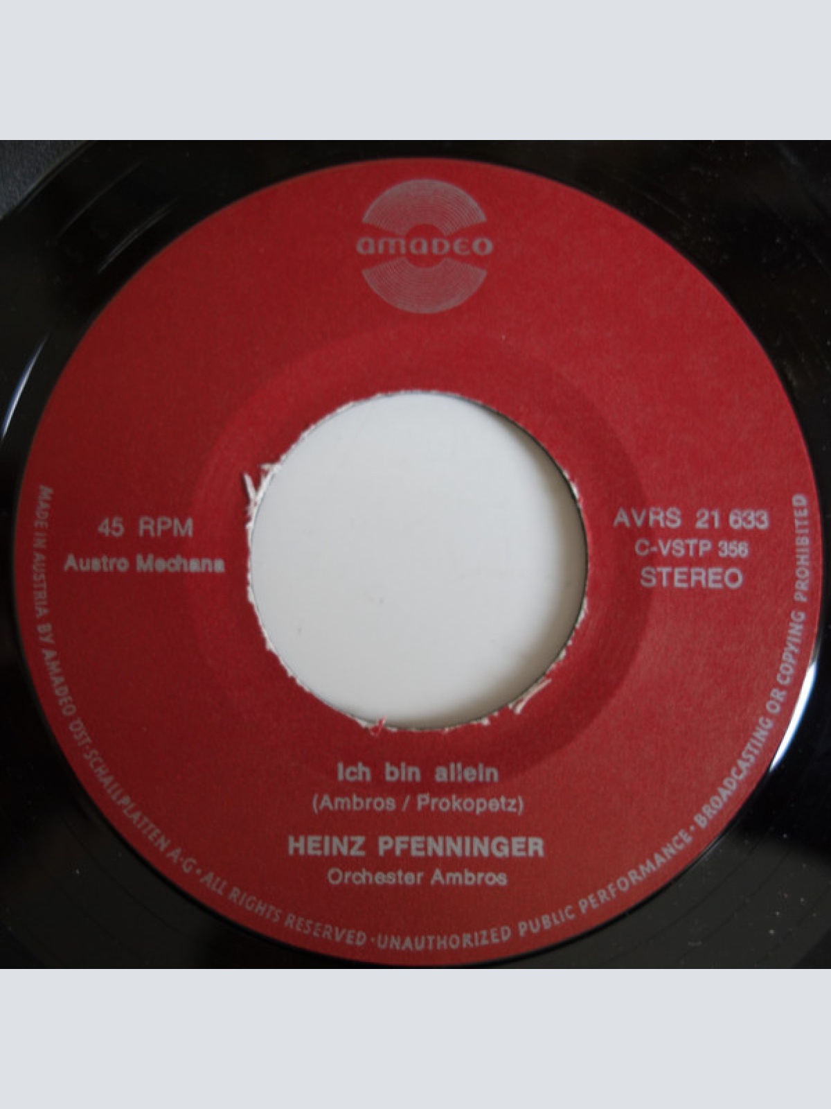 Vinyl / Chris Doerk & Frank Schöbel* / Heinz Pfenninger - Lieb' Mich So Wie Dein Herz Es Mag / Ich Bin Allein