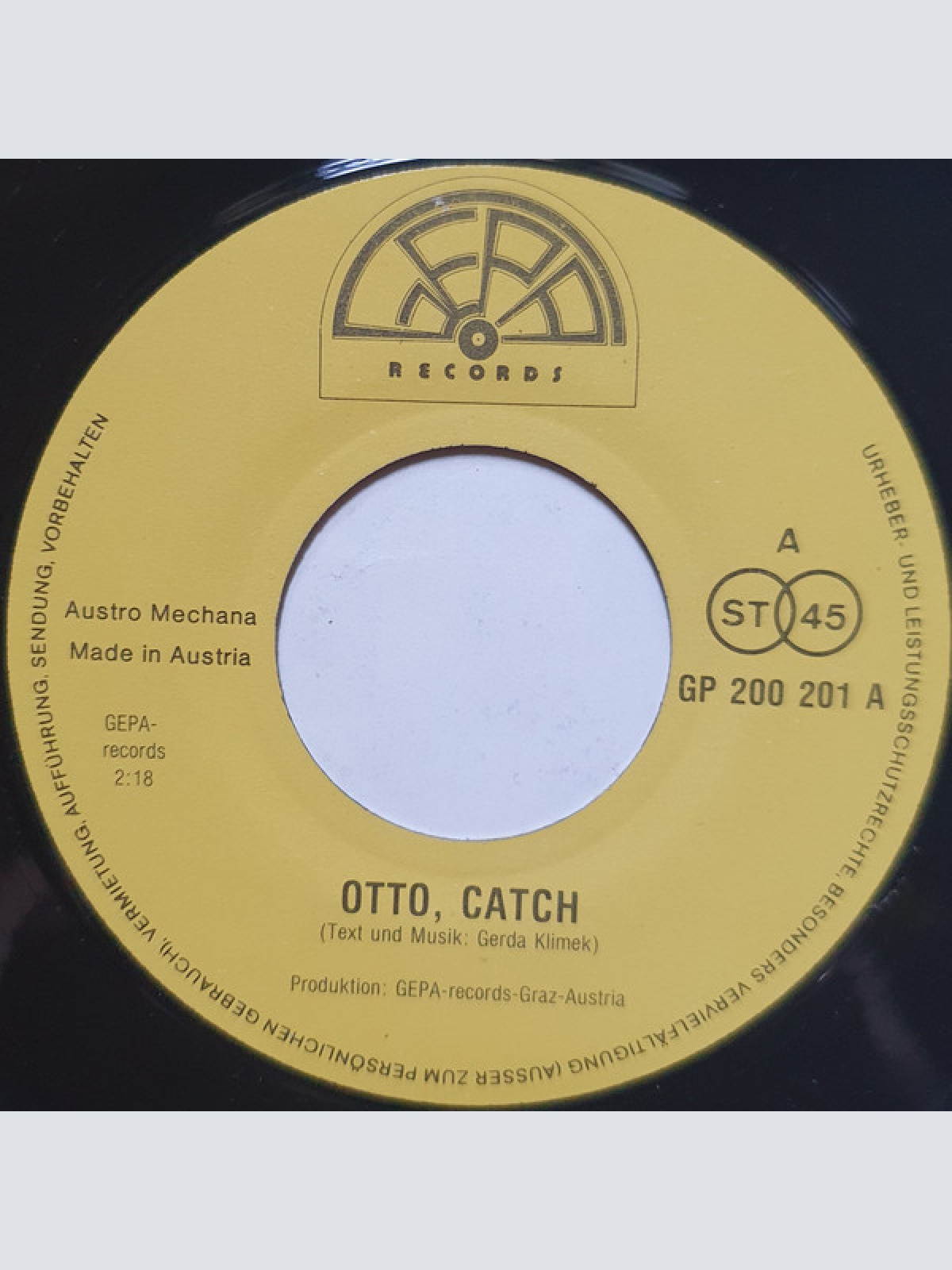 Vinyl / Susi Singers - Otto, Catch