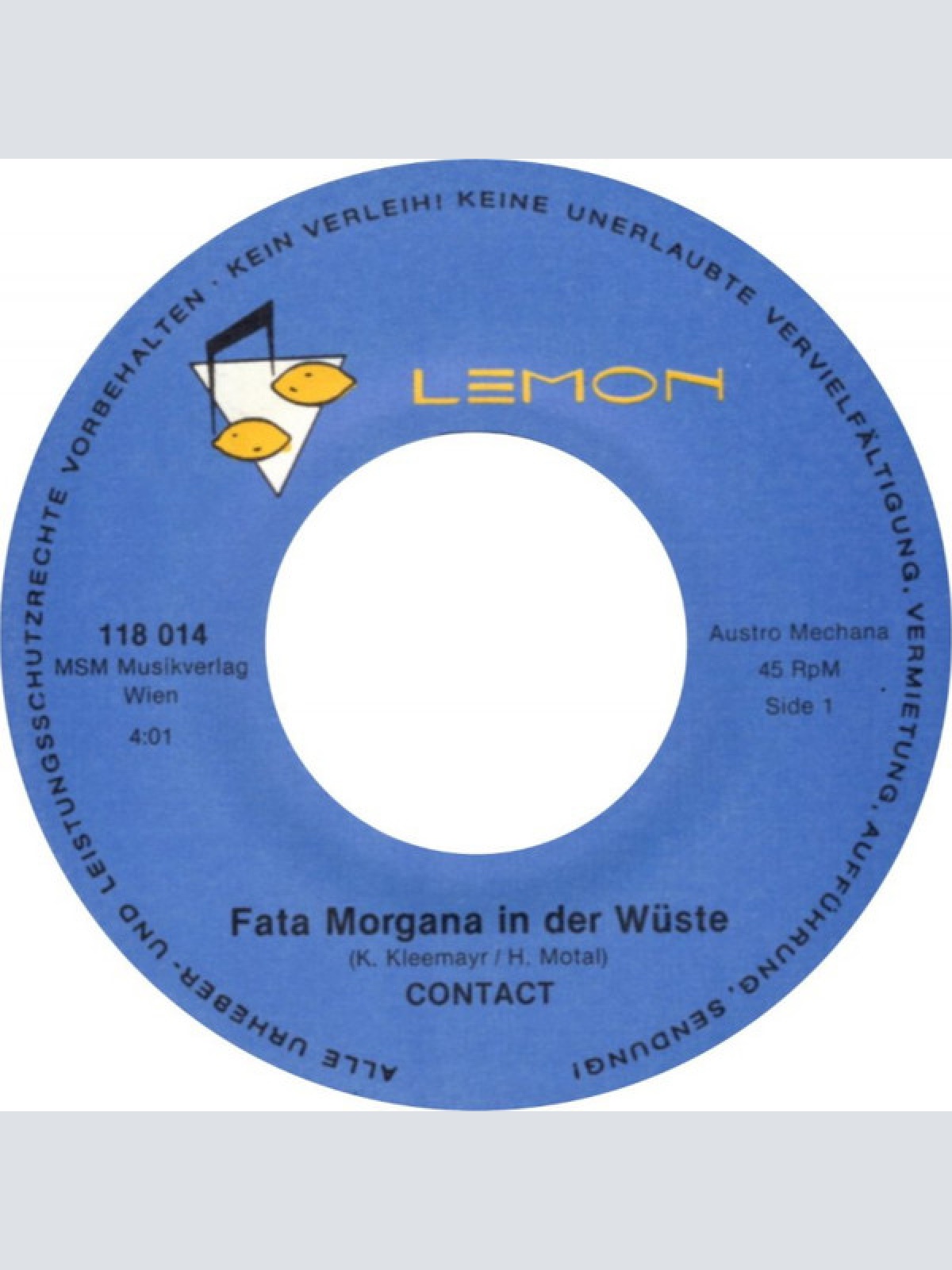 Vinyl / Contact (11) - Fata Morgana In Der Wüste