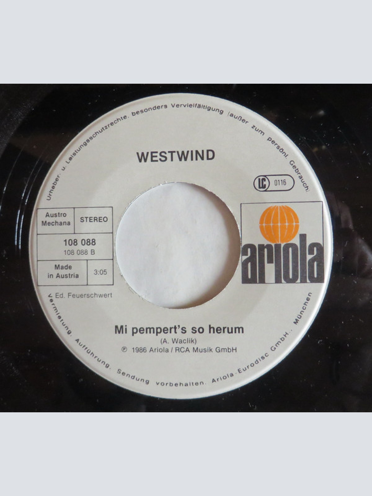 Vinyl / Westwind (7) - Ob Du's Glaubst Oder Net