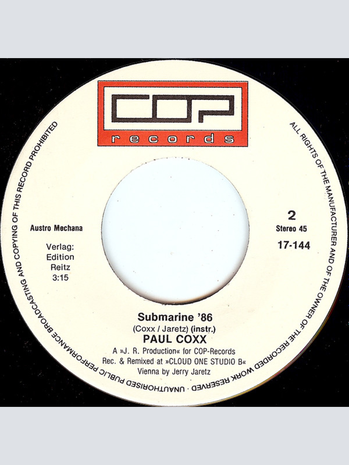 Vinyl / Paul Coxx - Voices In The Dark