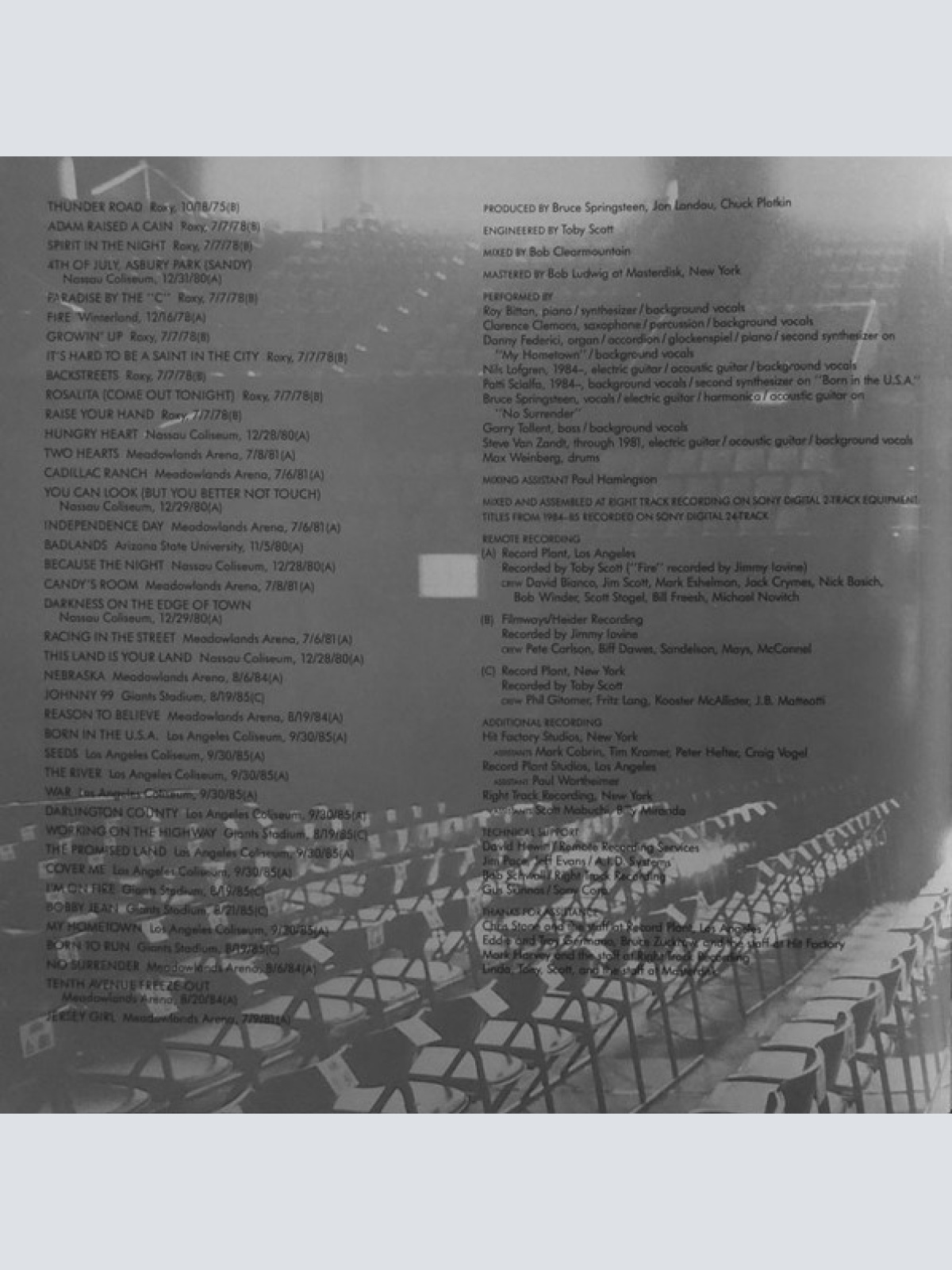 Vinyl / Bruce Springsteen & The E Street Band* - Live/1975-85