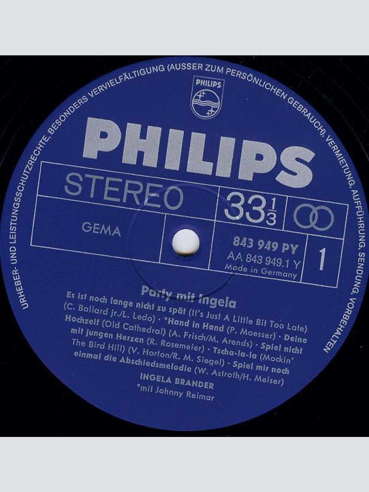 Vinyl / Ingela Brander - Party Mit Ingela