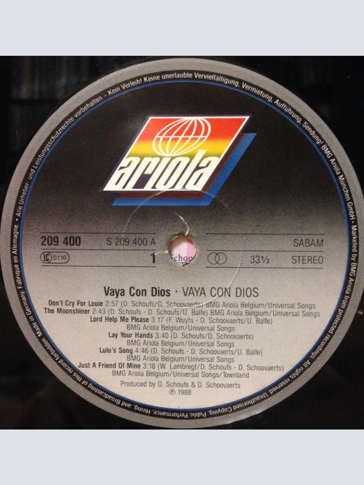 Vinyl / Vaya Con Dios - Vaya Con Dios