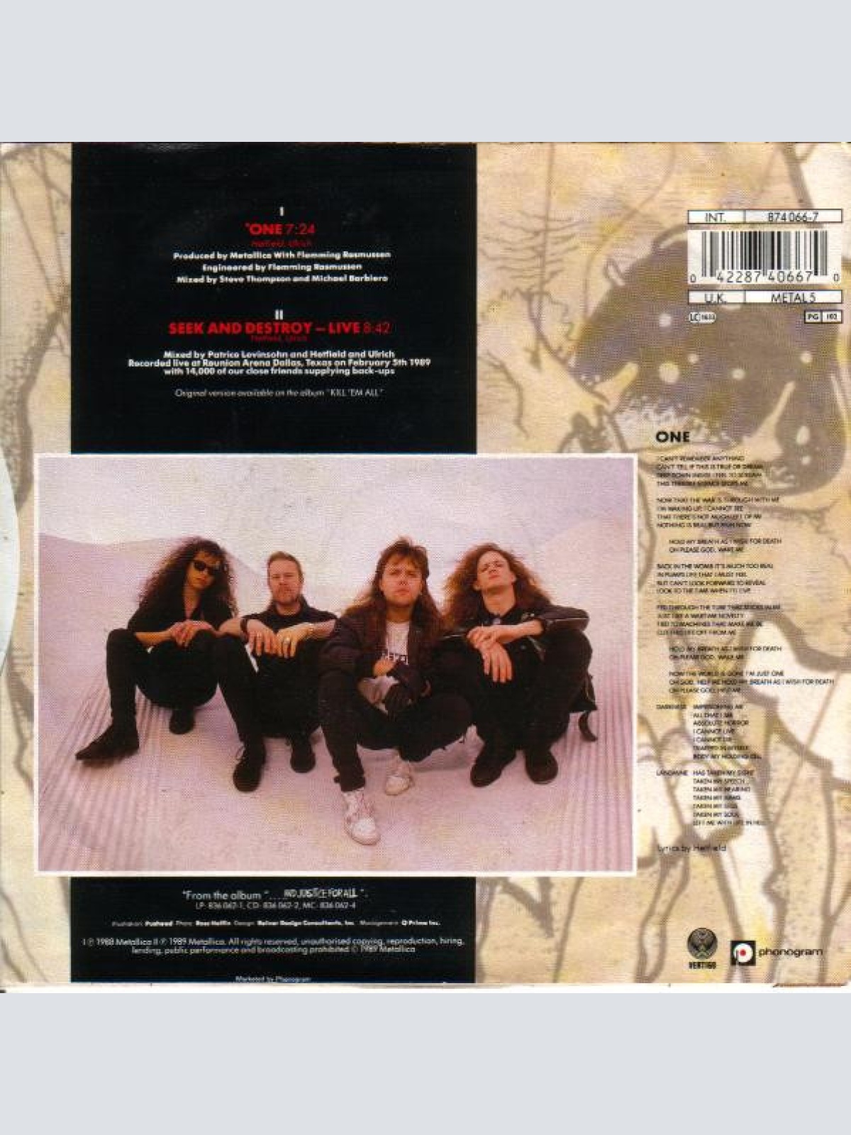 Vinyl / Metallica - One