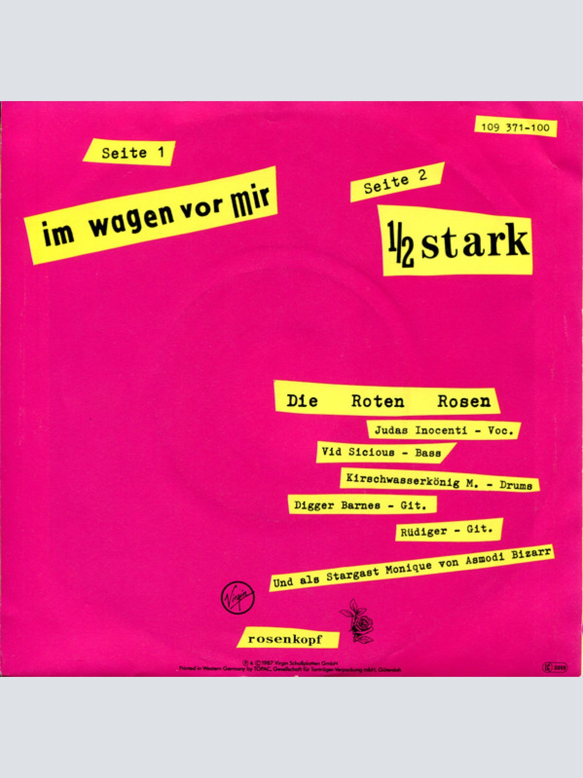 Vinyl / Die Roten Rosen - Im Wagen Vor Mir