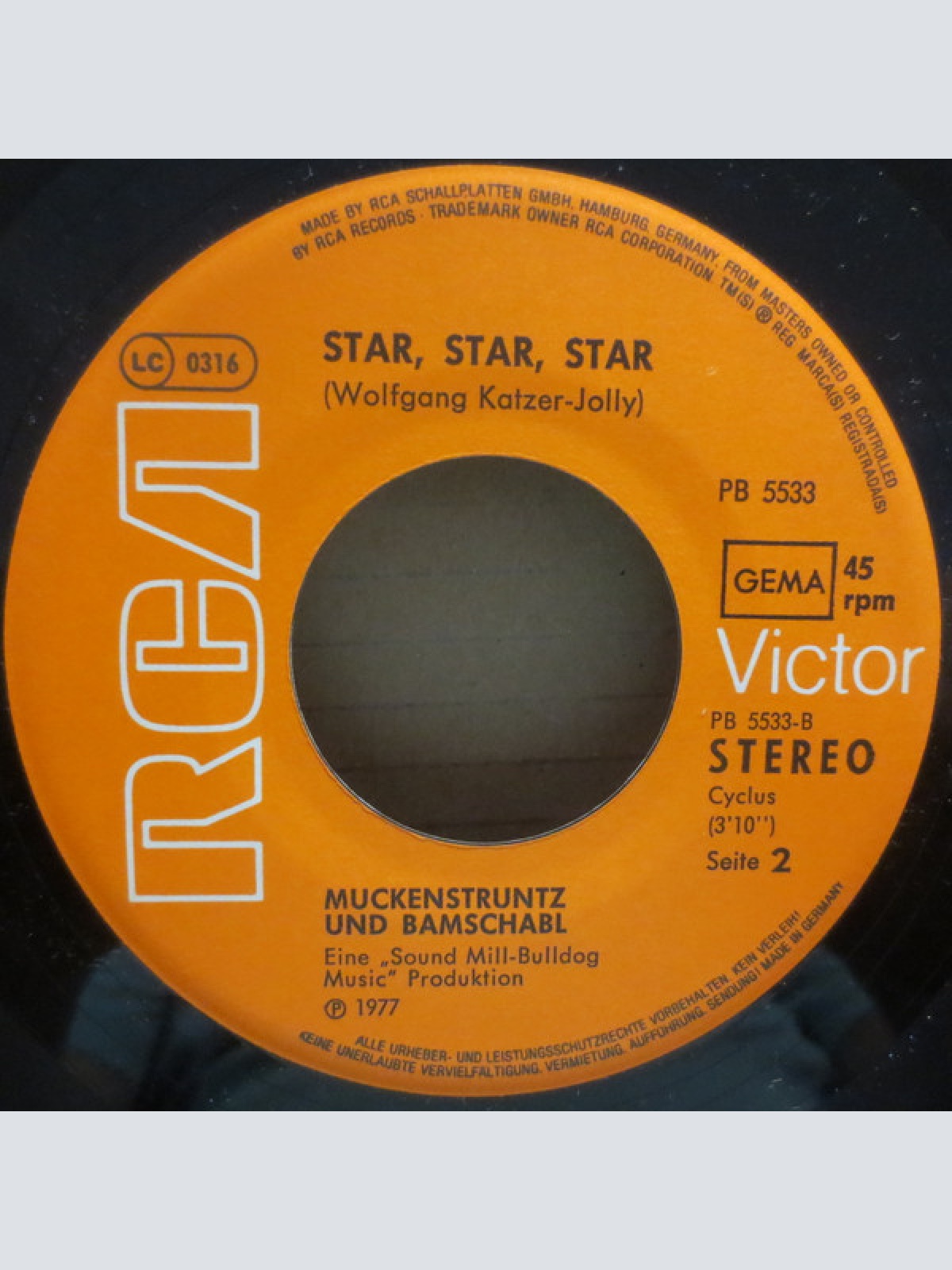 Vinyl / Muckenstruntz & Bamschabl - Muckenstruntz & Bamschabl / Star, Star, Star