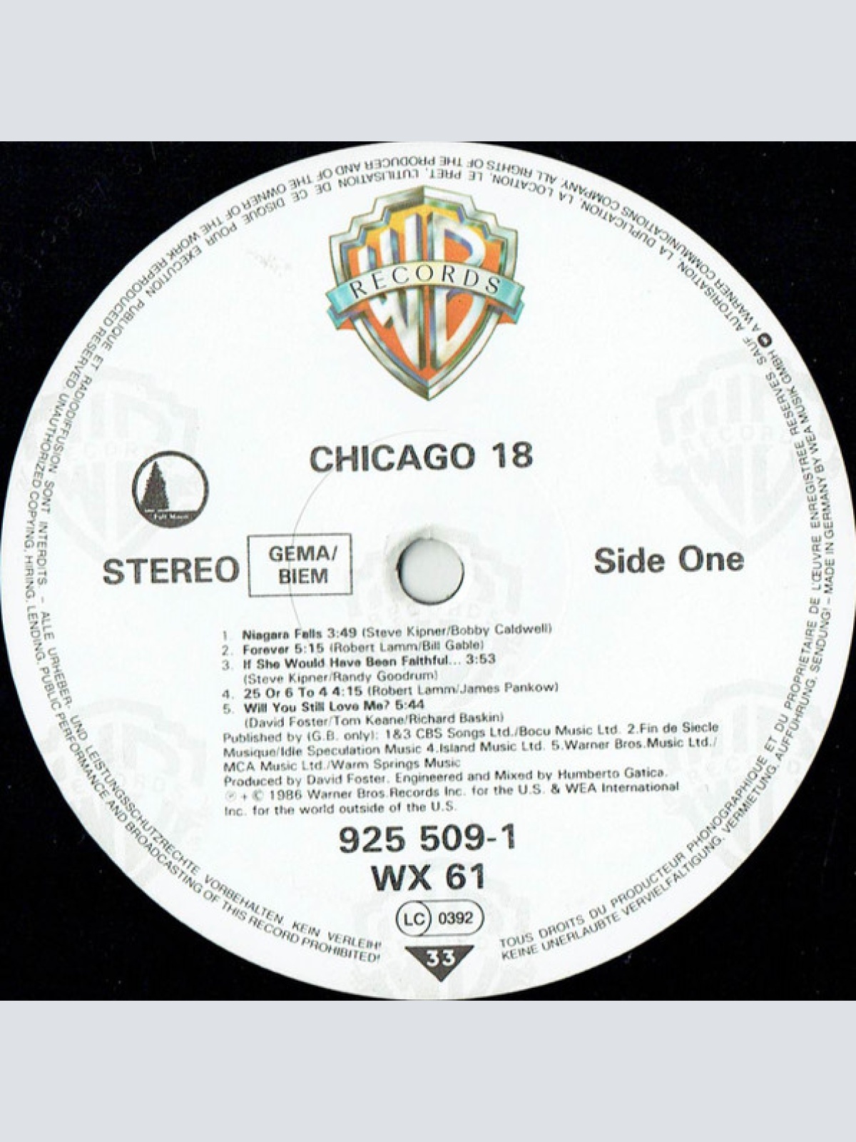 Vinyl / Chicago (2) - Chicago 18