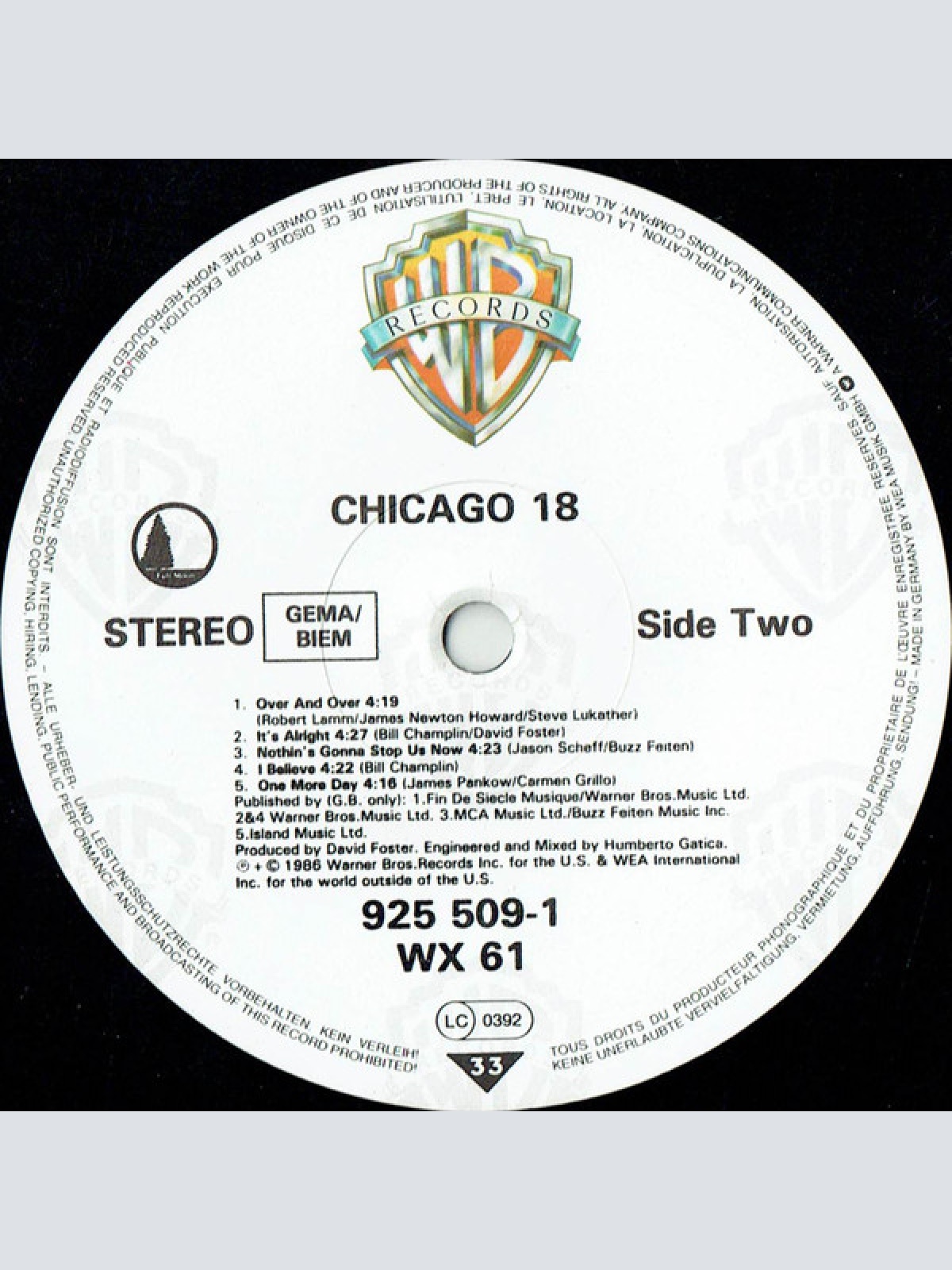 Vinyl / Chicago (2) - Chicago 18