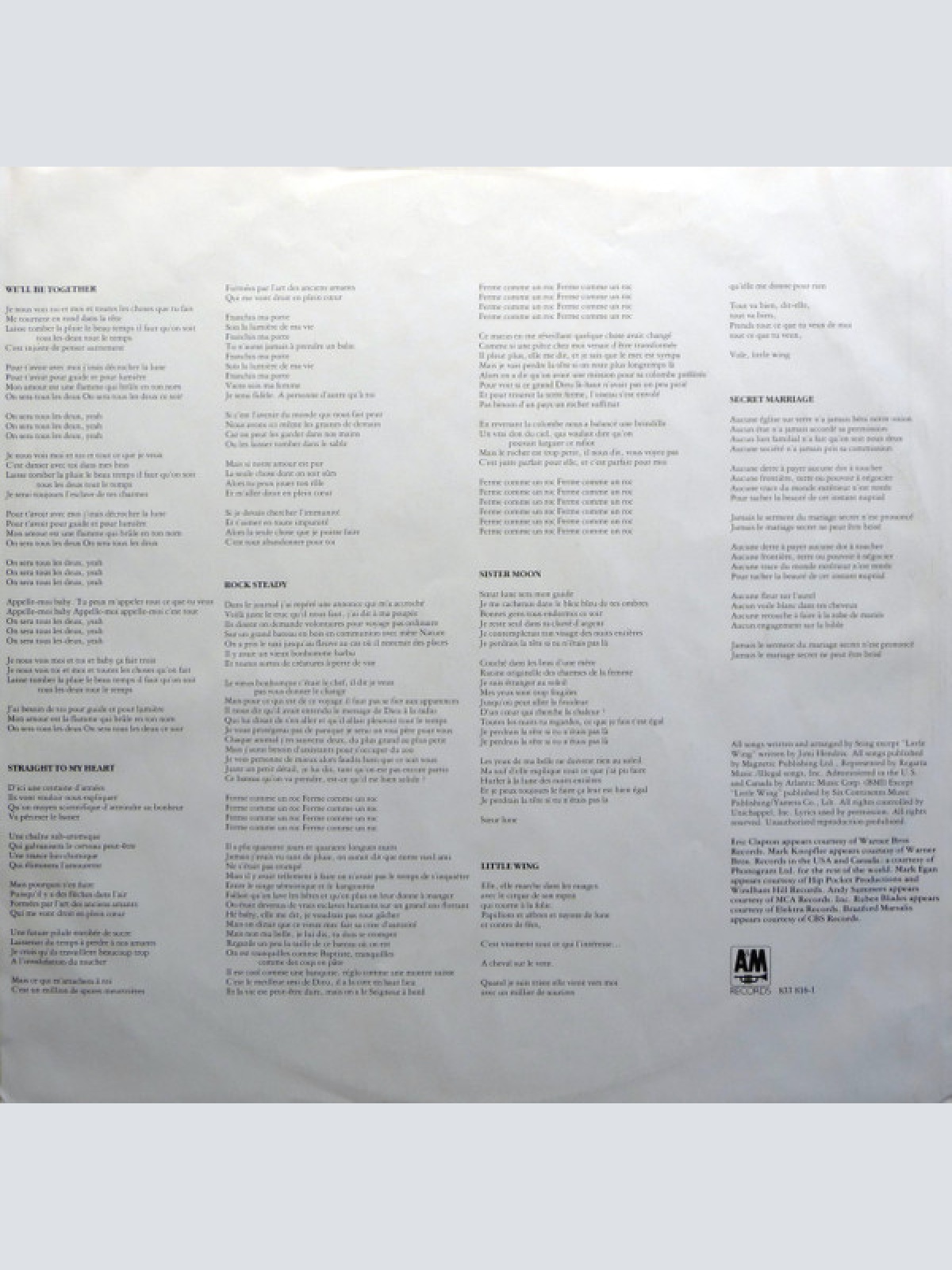 Vinyl / Sting - ...Nothing Like The Sun