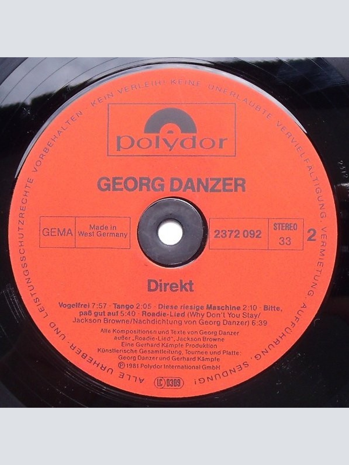 Vinyl / Danzer* - Direkt