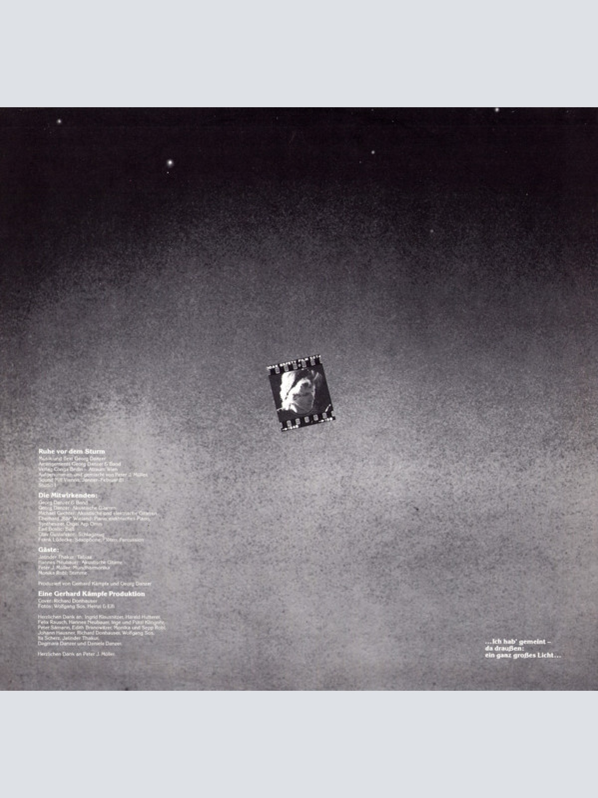 Vinyl / Georg Danzer - Ruhe Vor Dem Sturm