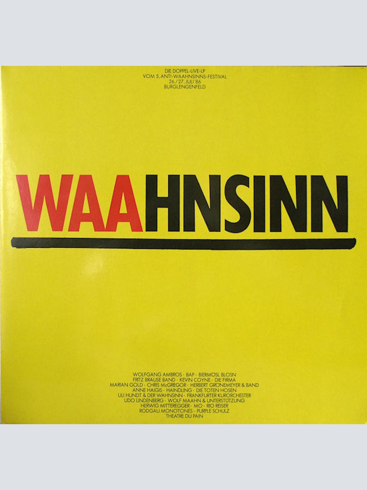 Vinyl / Various - Waahnsinn