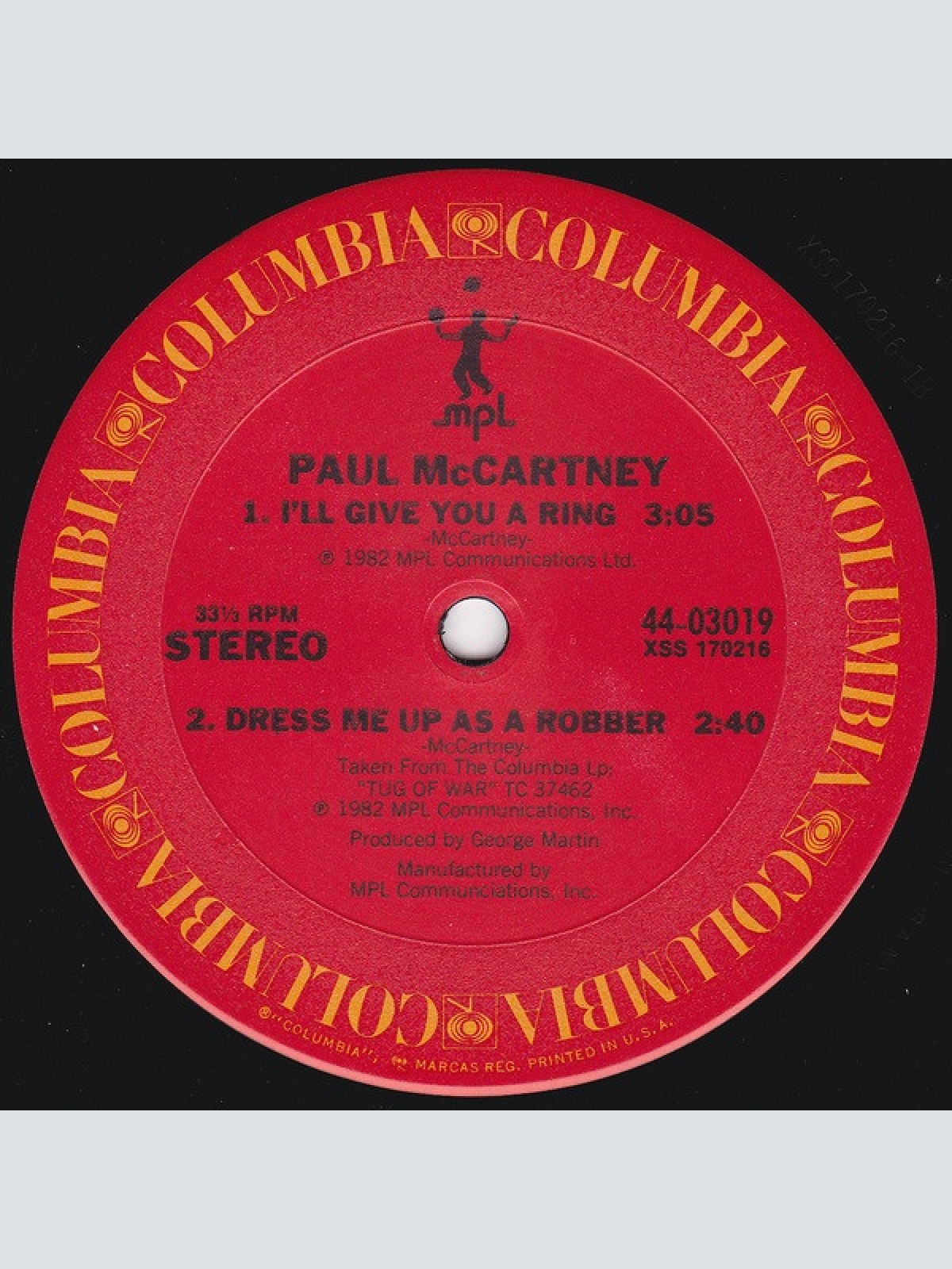 Vinyl / Paul McCartney - Take It Away