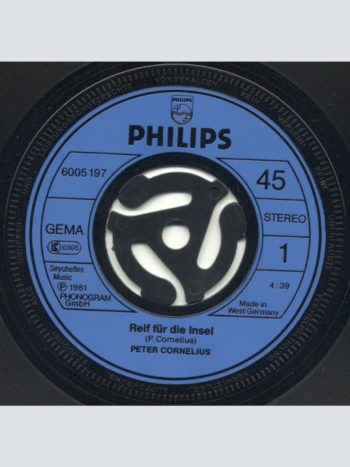 Vinyl / Peter Cornelius - Reif Für Die Insel