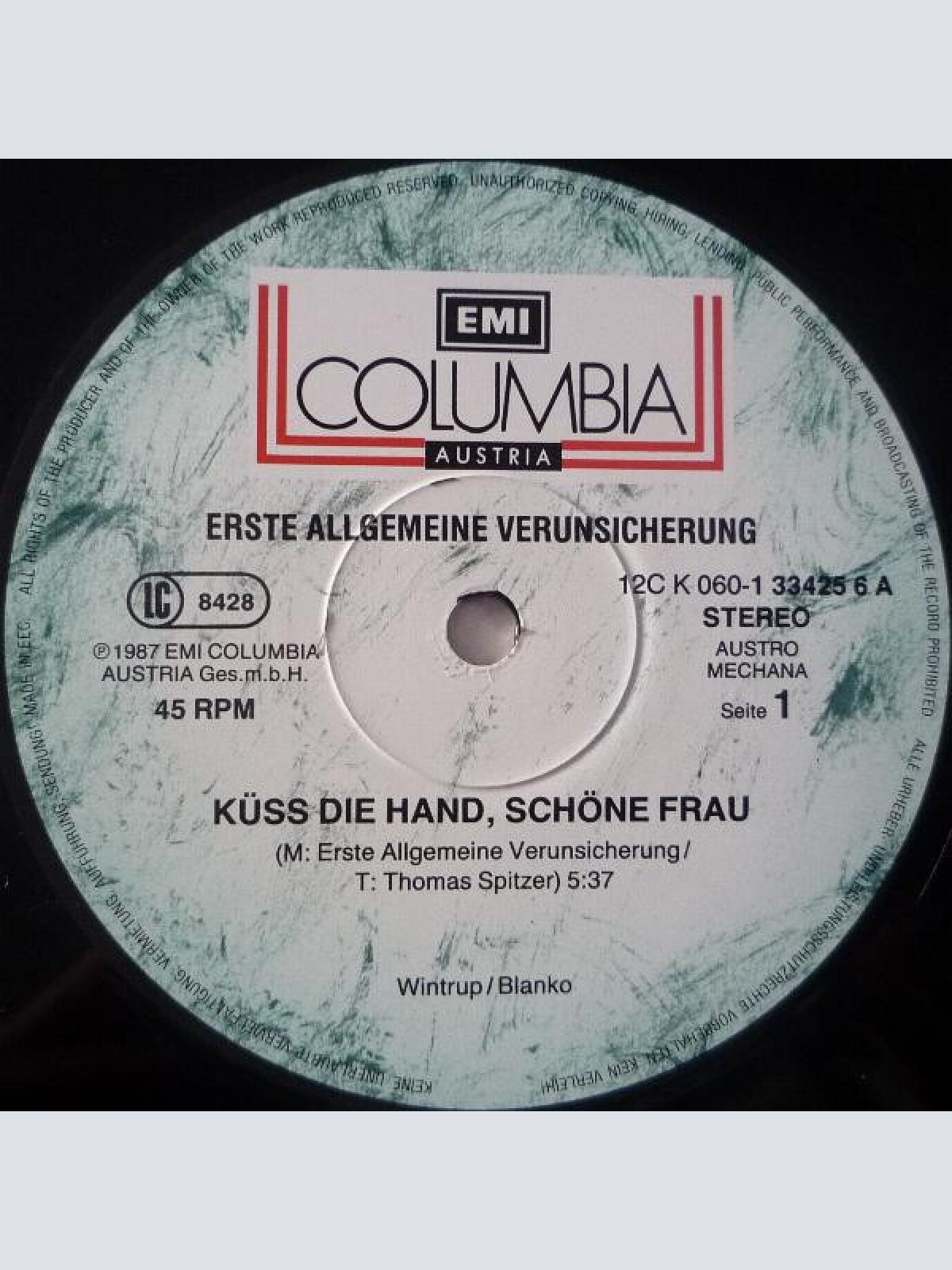 Vinyl / Erste Allgemeine Verunsicherung* - Küss' Die Hand, Schöne Frau... (Unzensierte Maxi Version)